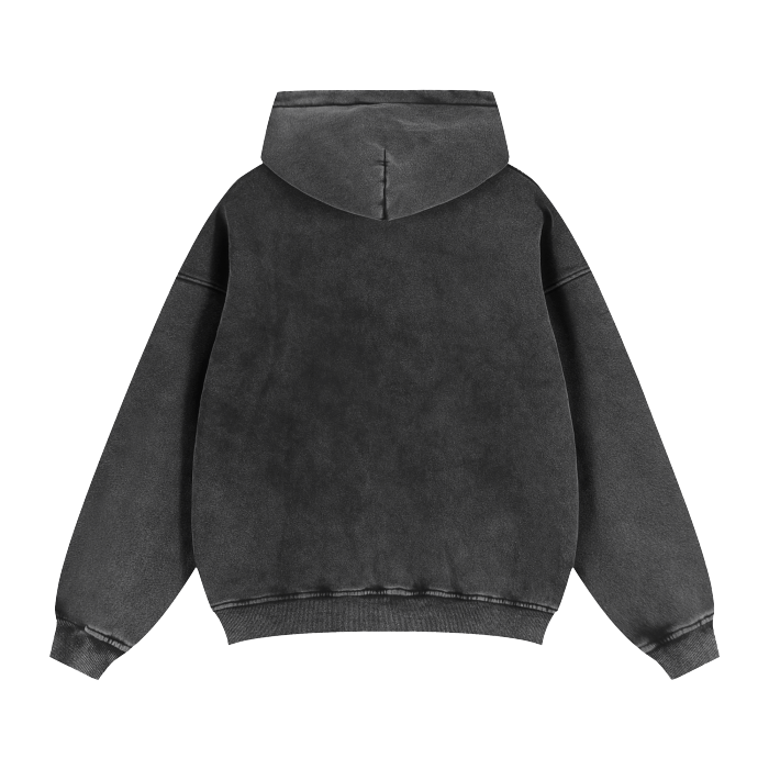 Zip-Through Boxy Hoodie #RU0074