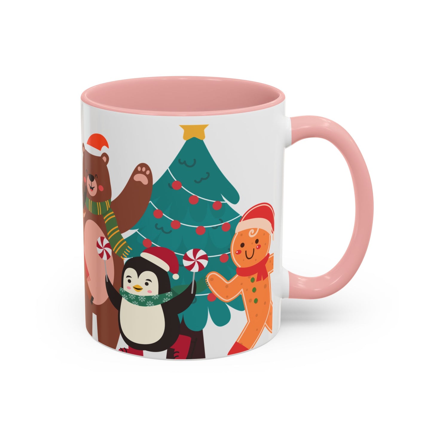 Festive Christmas Mug with Cute Holiday Characters – Perfect for Hot Beverages