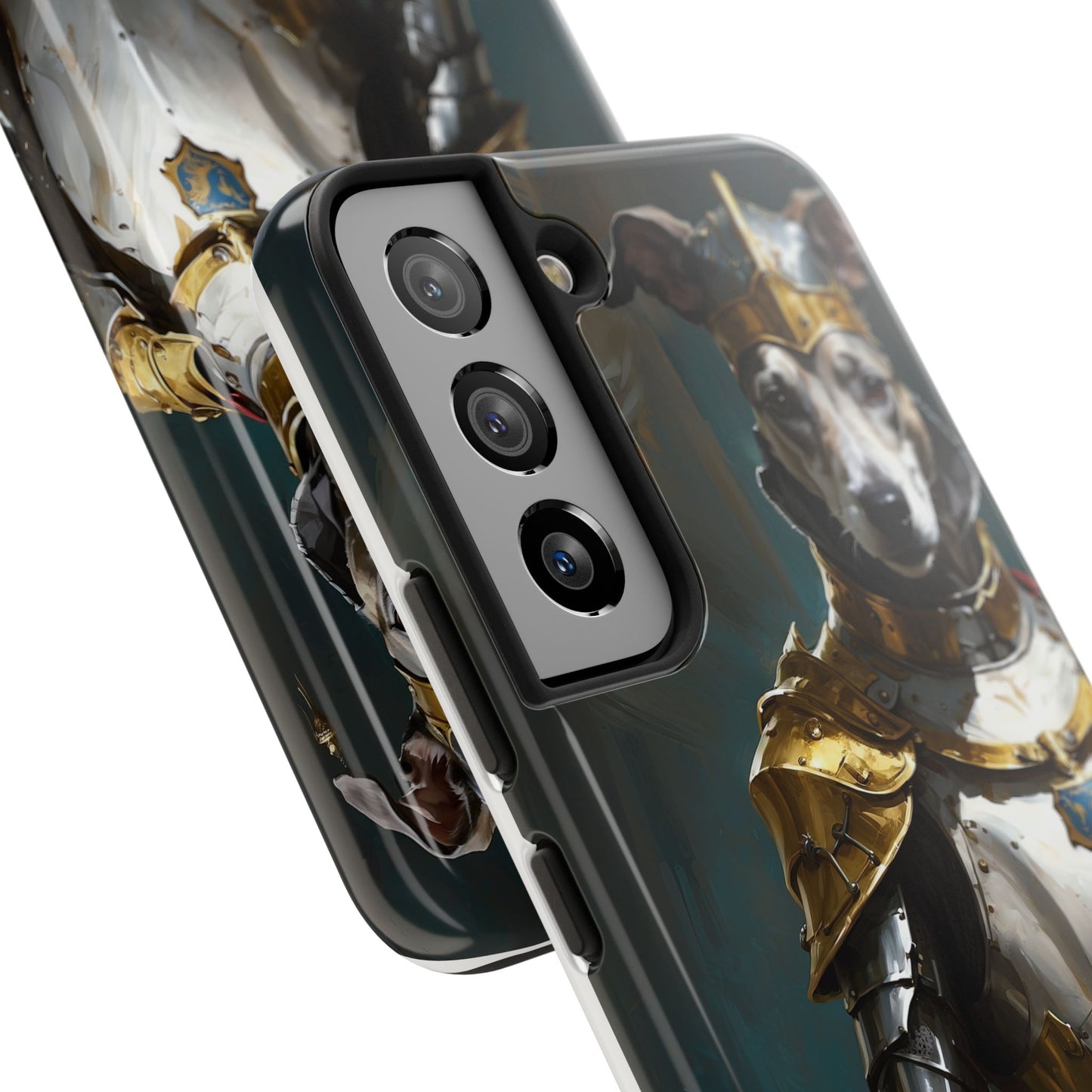 Tough Phone Cases Renaissance Knight: Gallant Greyhound in Armor