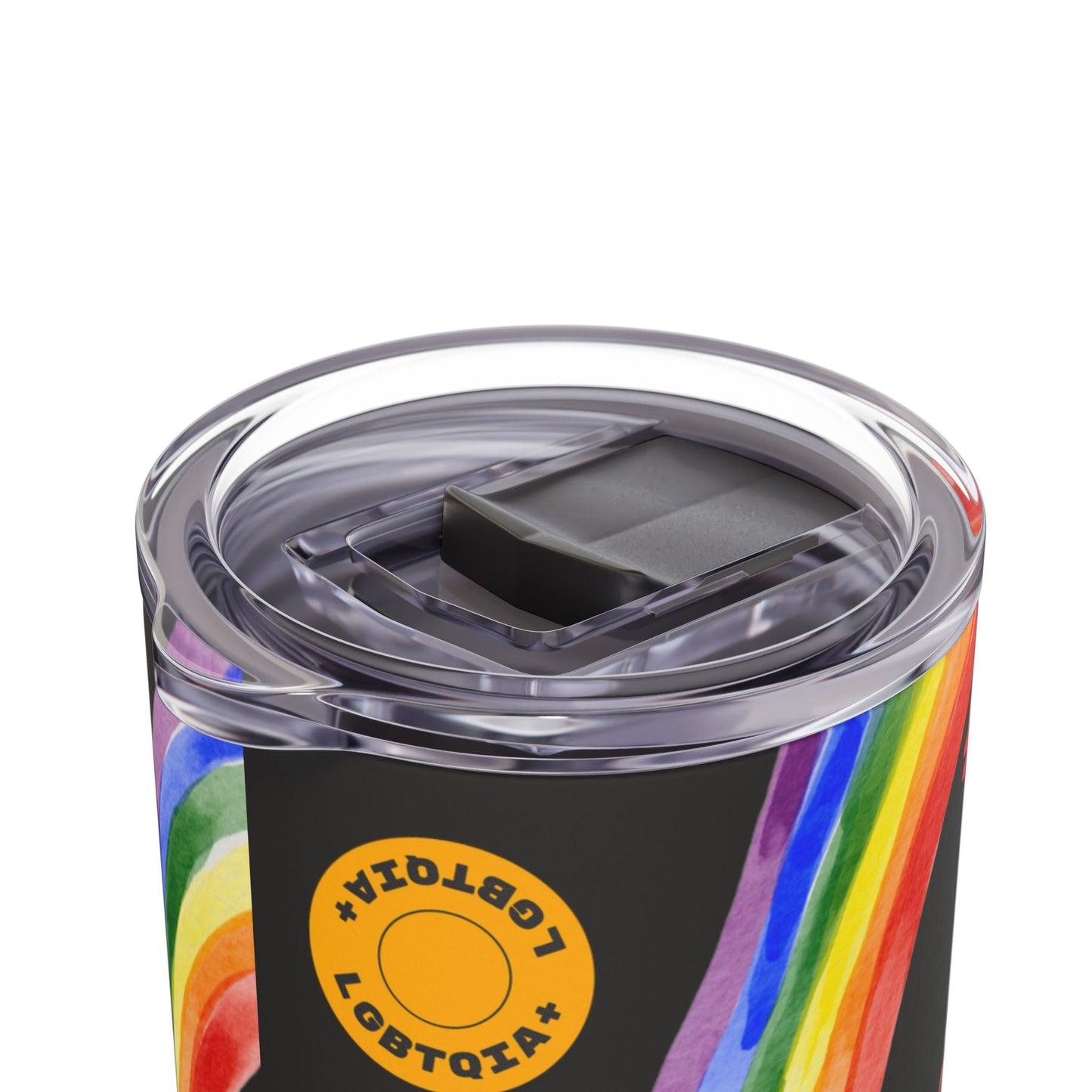 LGBTQ+ Pride Skinny Tumbler - Rainbow Love Wins Design Matte Tumbler, 20oz