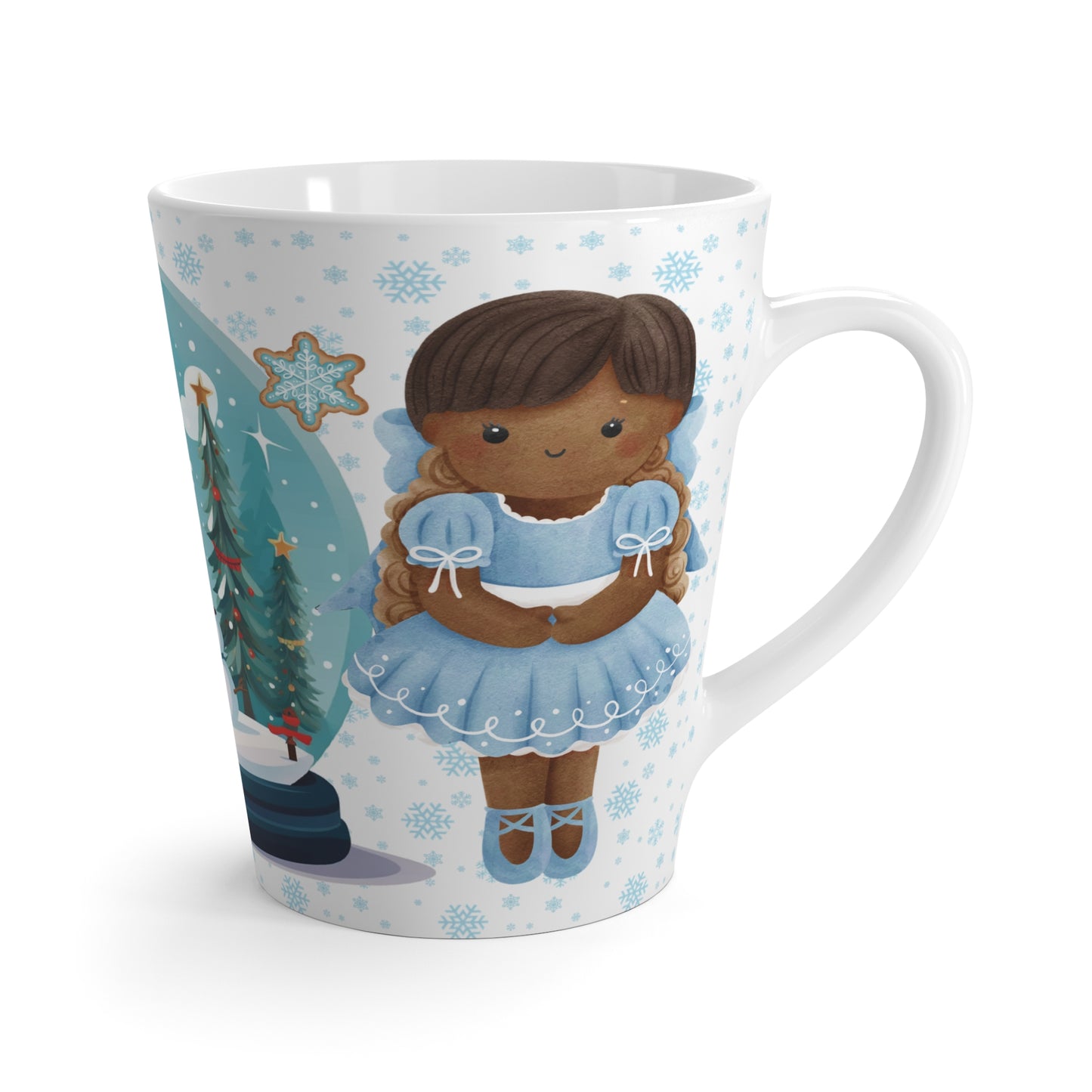 Nutcracker Ballet Christmas Mug – Festive Porcelain Cup with Ballerina Design Latte Mug