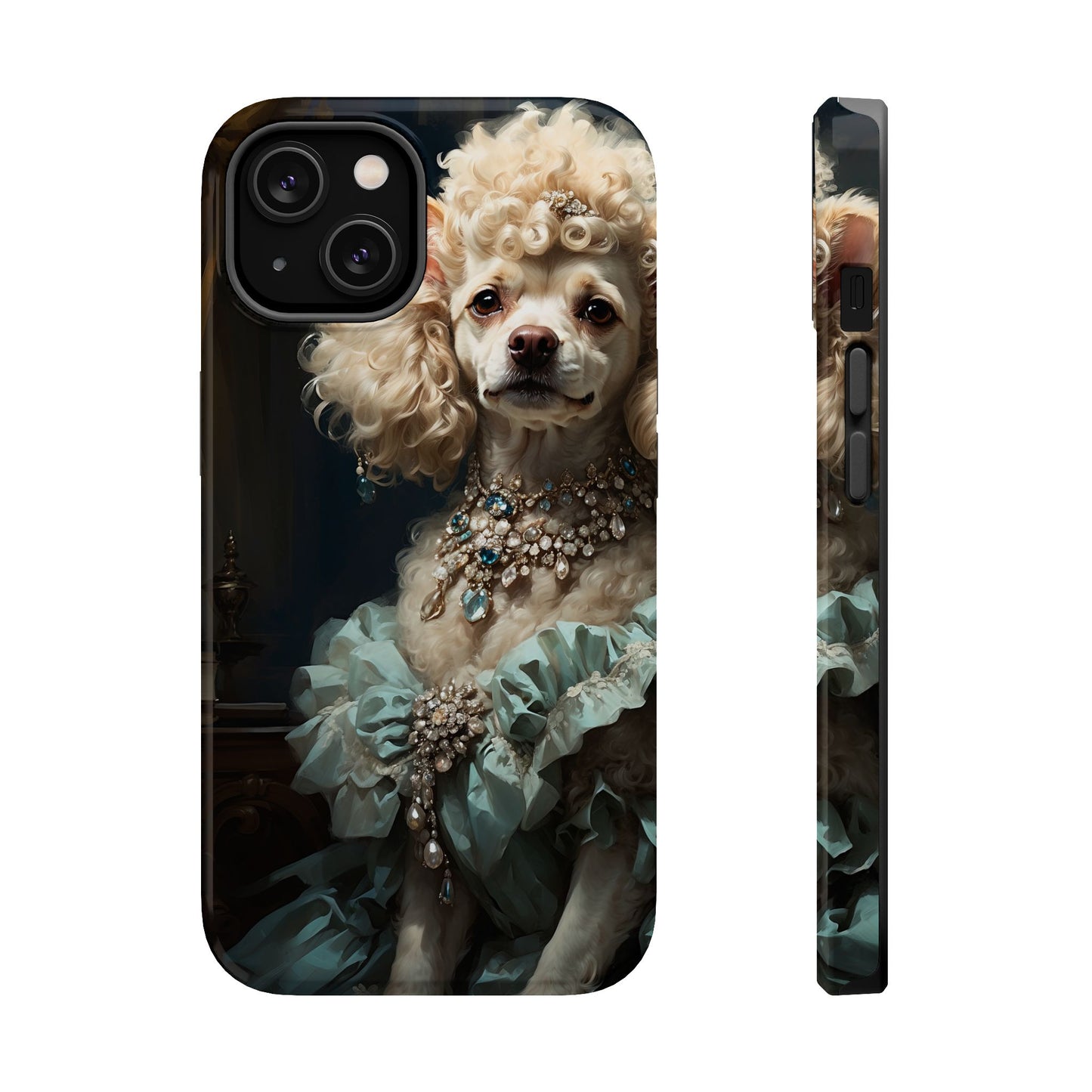 Magnetic Tough Cases Baroque Poodle: Elegance in Renaissance Style