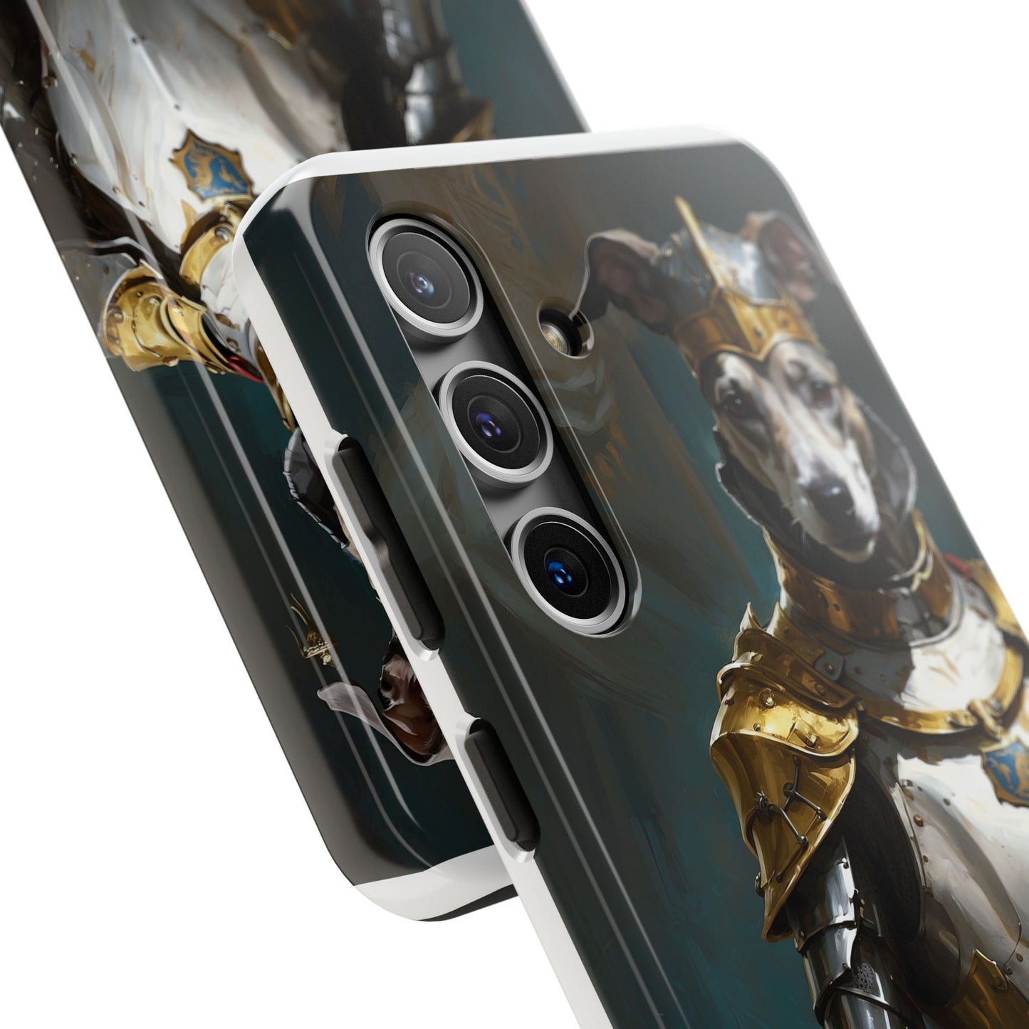 Tough Phone Cases Renaissance Knight: Gallant Greyhound in Armor