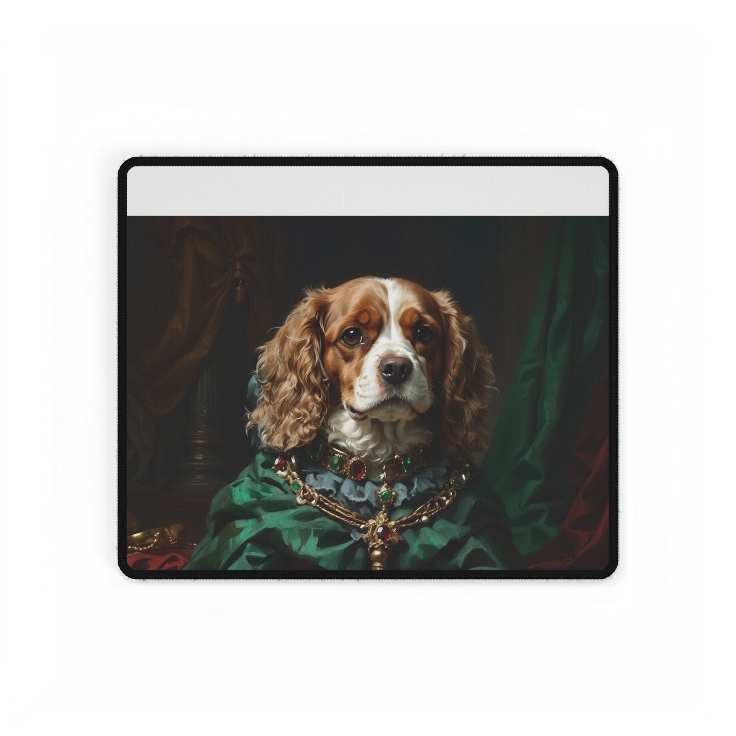 Desk Mats Regal Cavalier Spaniel in Luxurious Court