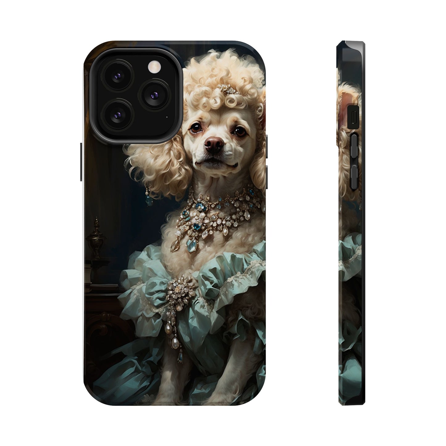 Magnetic Tough Cases Baroque Poodle: Elegance in Renaissance Style