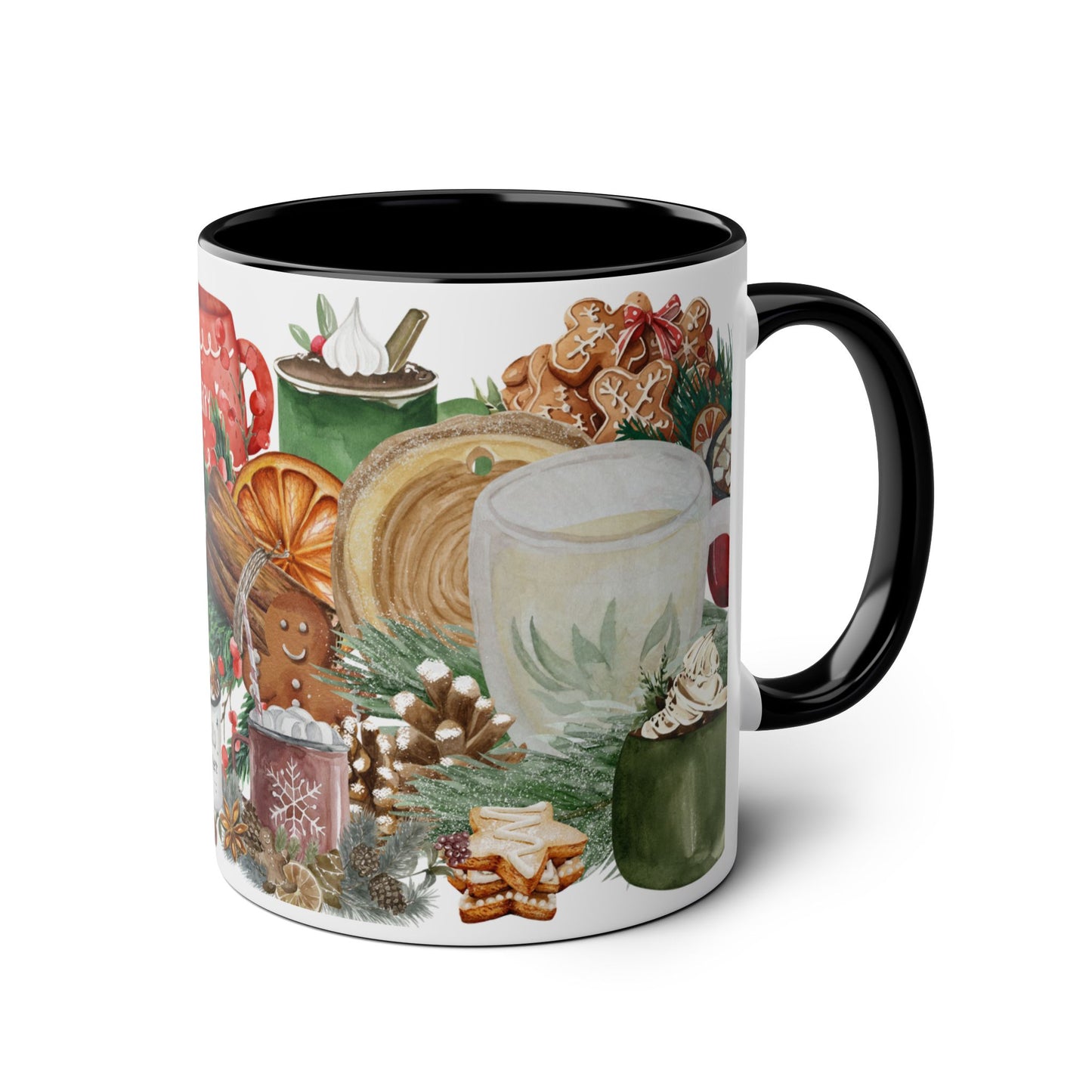 Cozy Christmas Mug with Hot Cocoa and Cookies Design – Perfect Holiday Gift