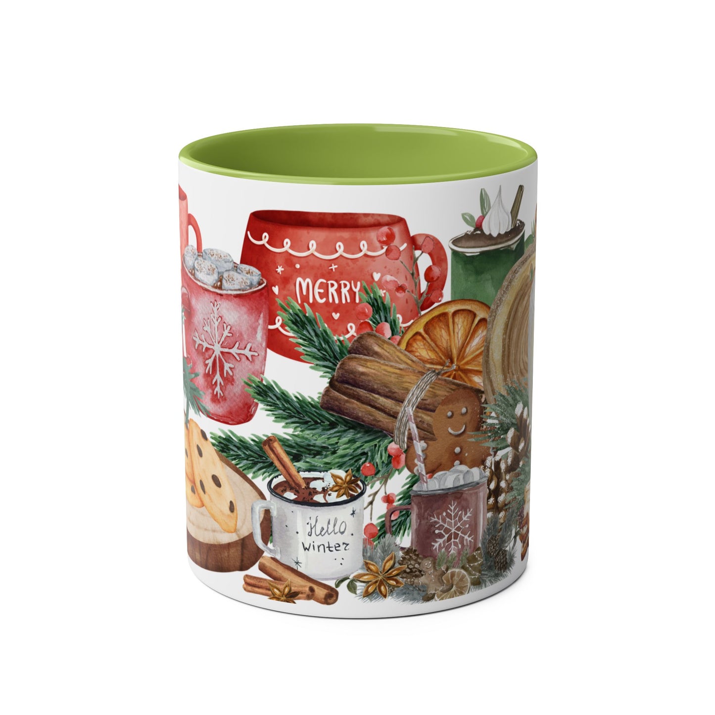 Cozy Christmas Mug with Hot Cocoa and Cookies Design – Perfect Holiday Gift