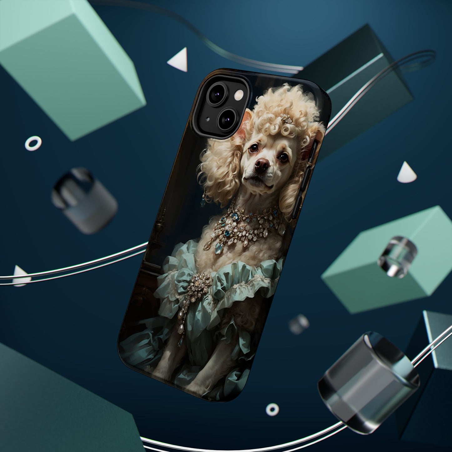 Magnetic Tough Cases Baroque Poodle: Elegance in Renaissance Style