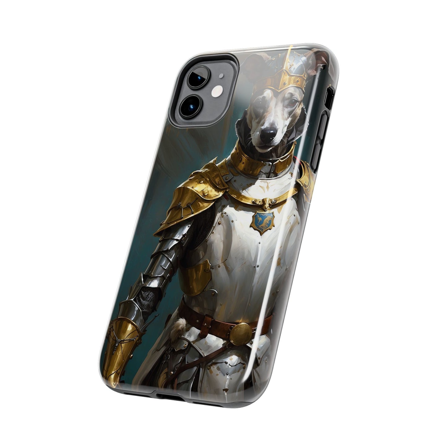 Tough Phone Cases Renaissance Knight: Gallant Greyhound in Armor