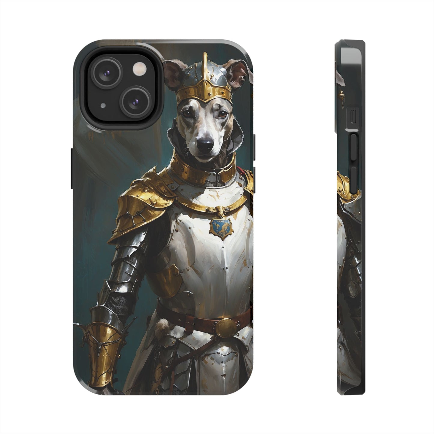 Tough Phone Cases Renaissance Knight: Gallant Greyhound in Armor