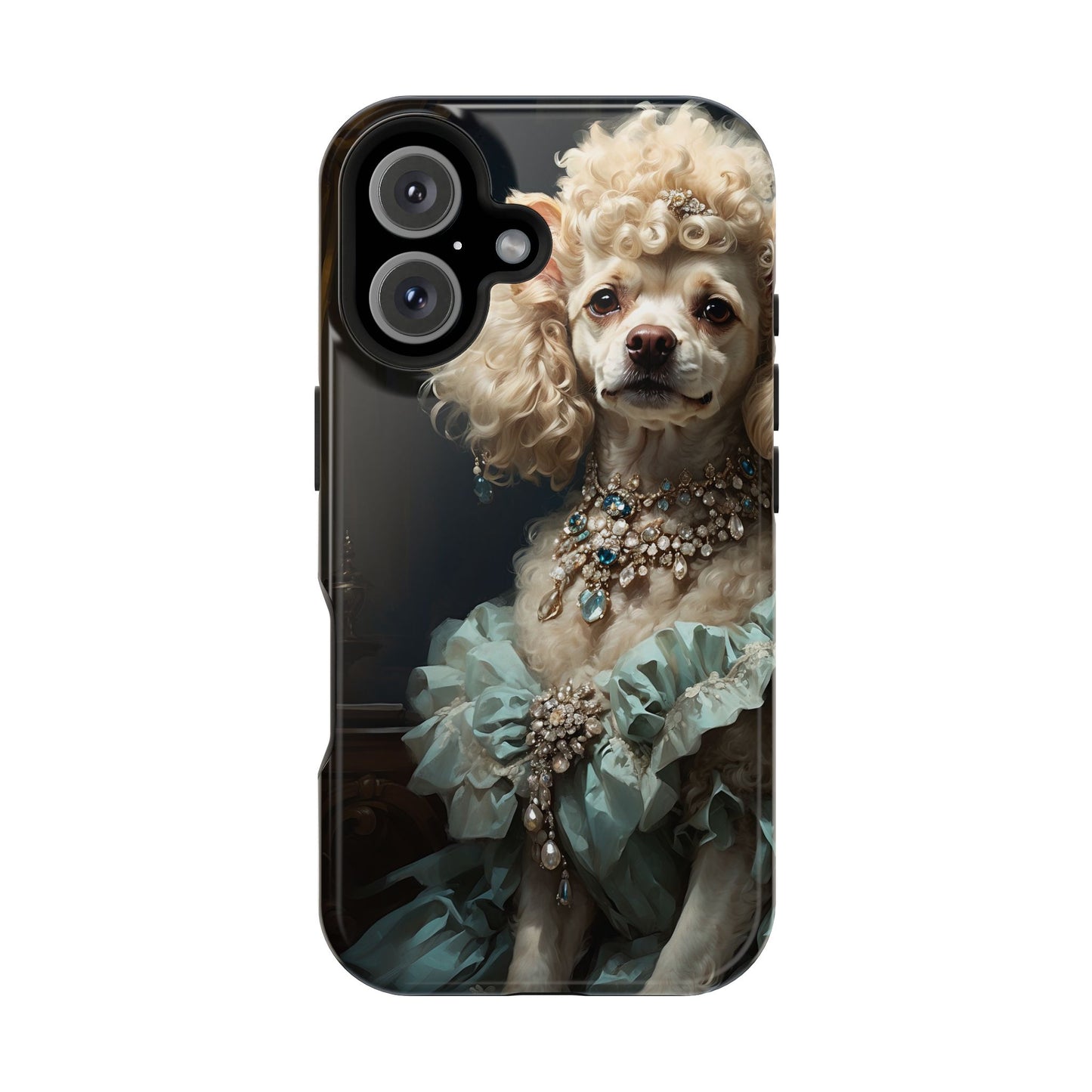 Magnetic Tough Cases Baroque Poodle: Elegance in Renaissance Style