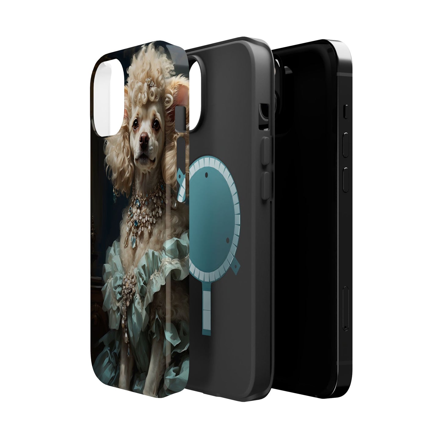 Magnetic Tough Cases Baroque Poodle: Elegance in Renaissance Style