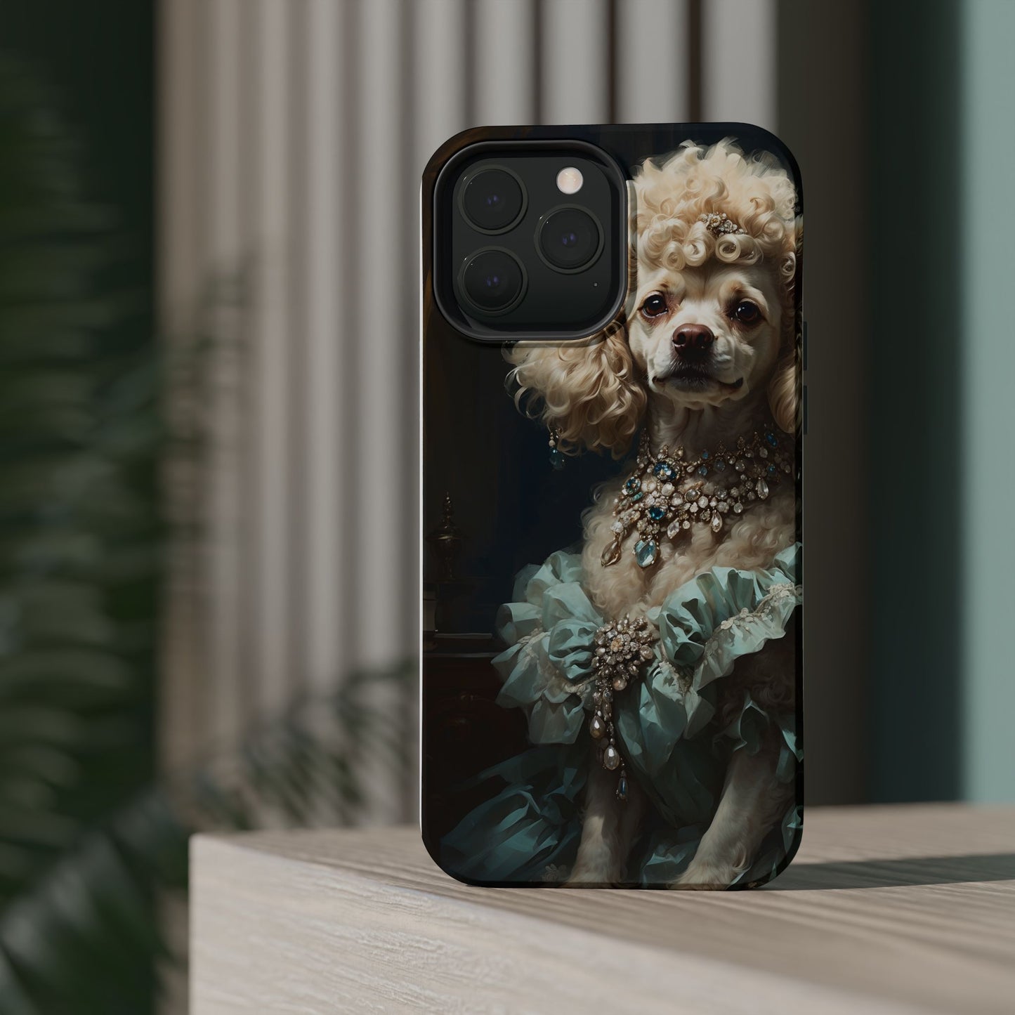 Magnetic Tough Cases Baroque Poodle: Elegance in Renaissance Style