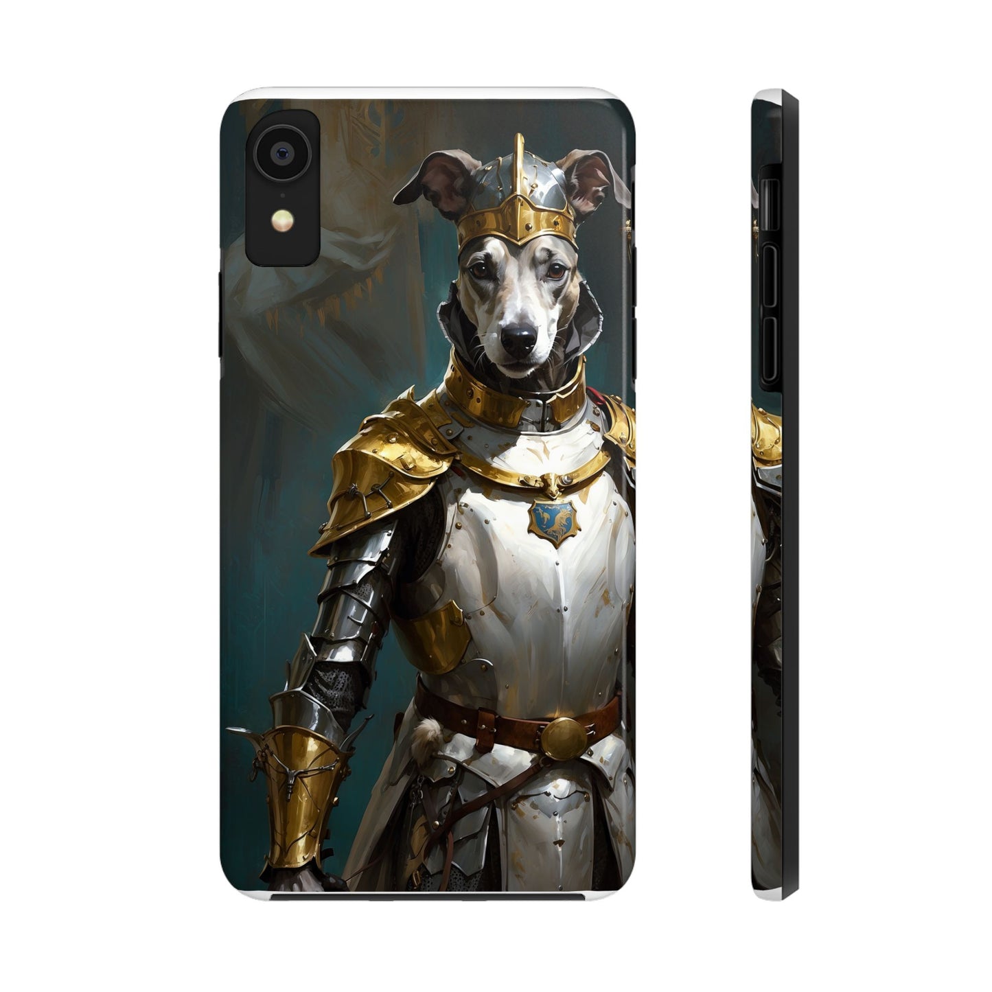 Tough Phone Cases Renaissance Knight: Gallant Greyhound in Armor