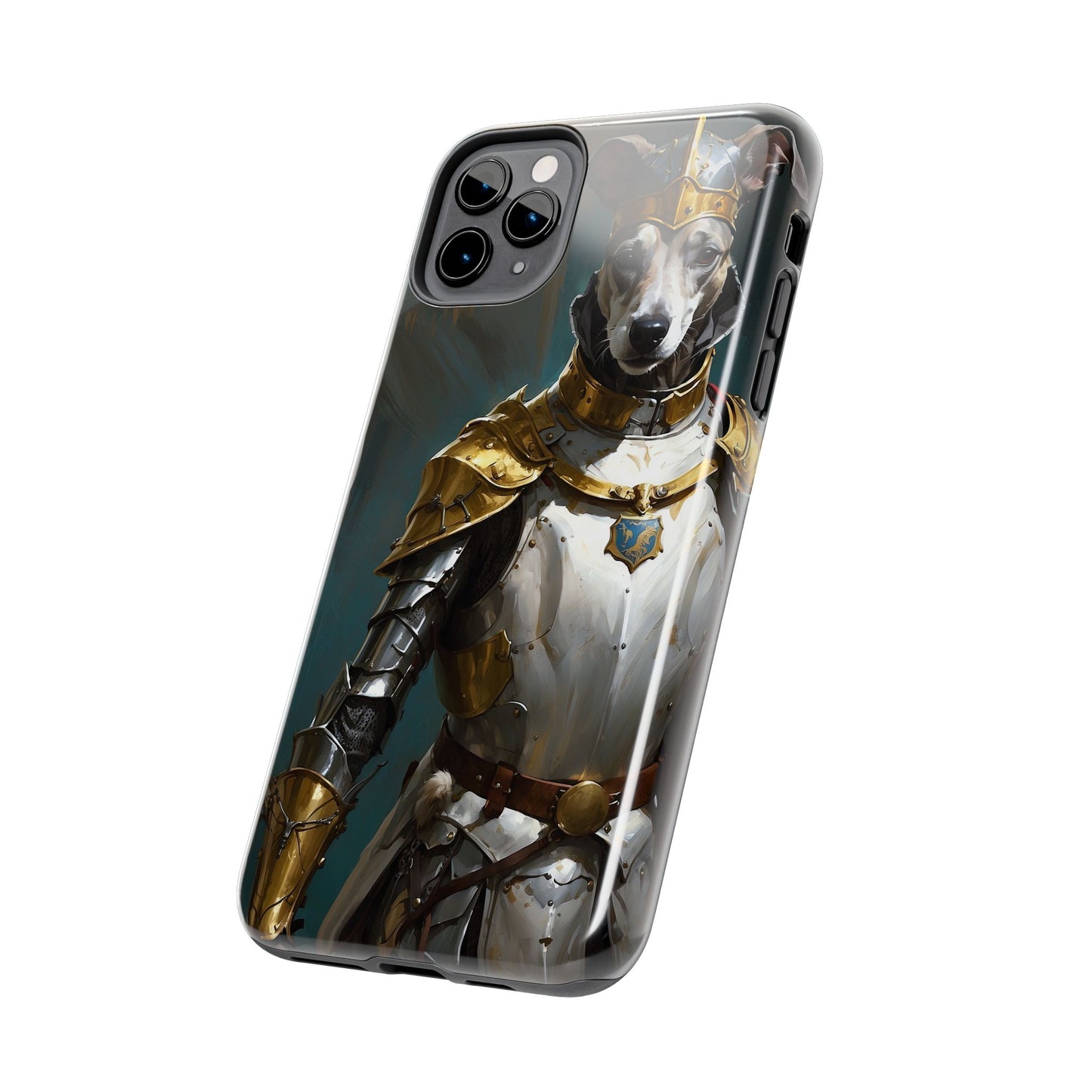 Tough Phone Cases Renaissance Knight: Gallant Greyhound in Armor