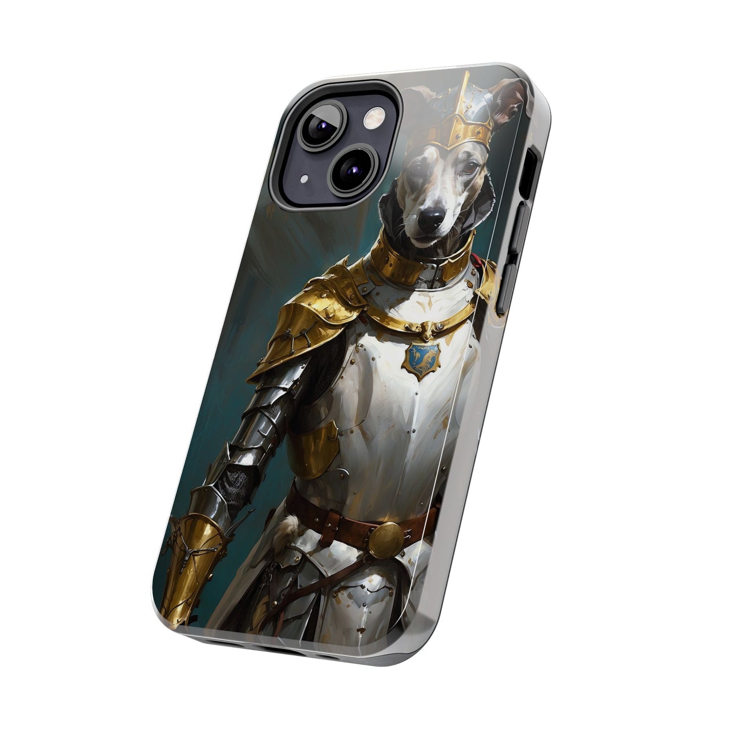 Tough Phone Cases Renaissance Knight: Gallant Greyhound in Armor