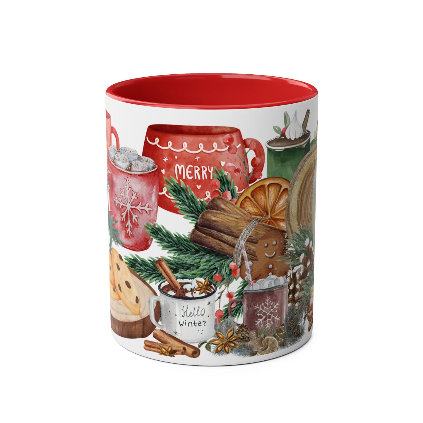 Cozy Christmas Mug with Hot Cocoa and Cookies Design – Perfect Holiday Gift