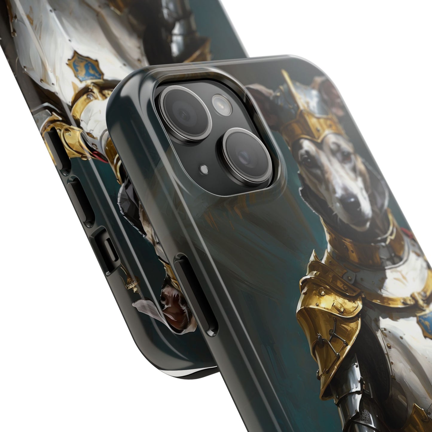 Tough Phone Cases Renaissance Knight: Gallant Greyhound in Armor