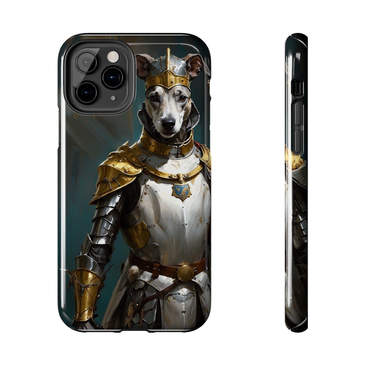 Tough Phone Cases Renaissance Knight: Gallant Greyhound in Armor