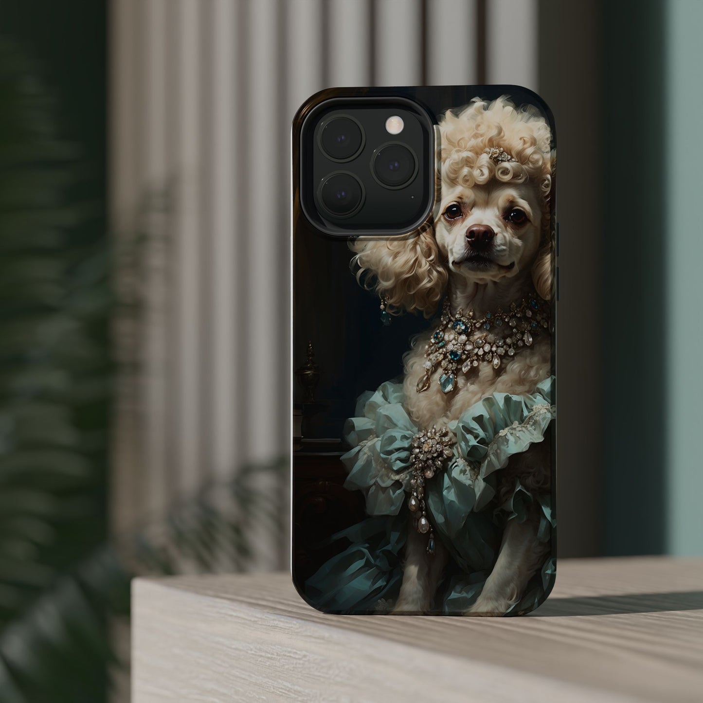 Magnetic Tough Cases Baroque Poodle: Elegance in Renaissance Style