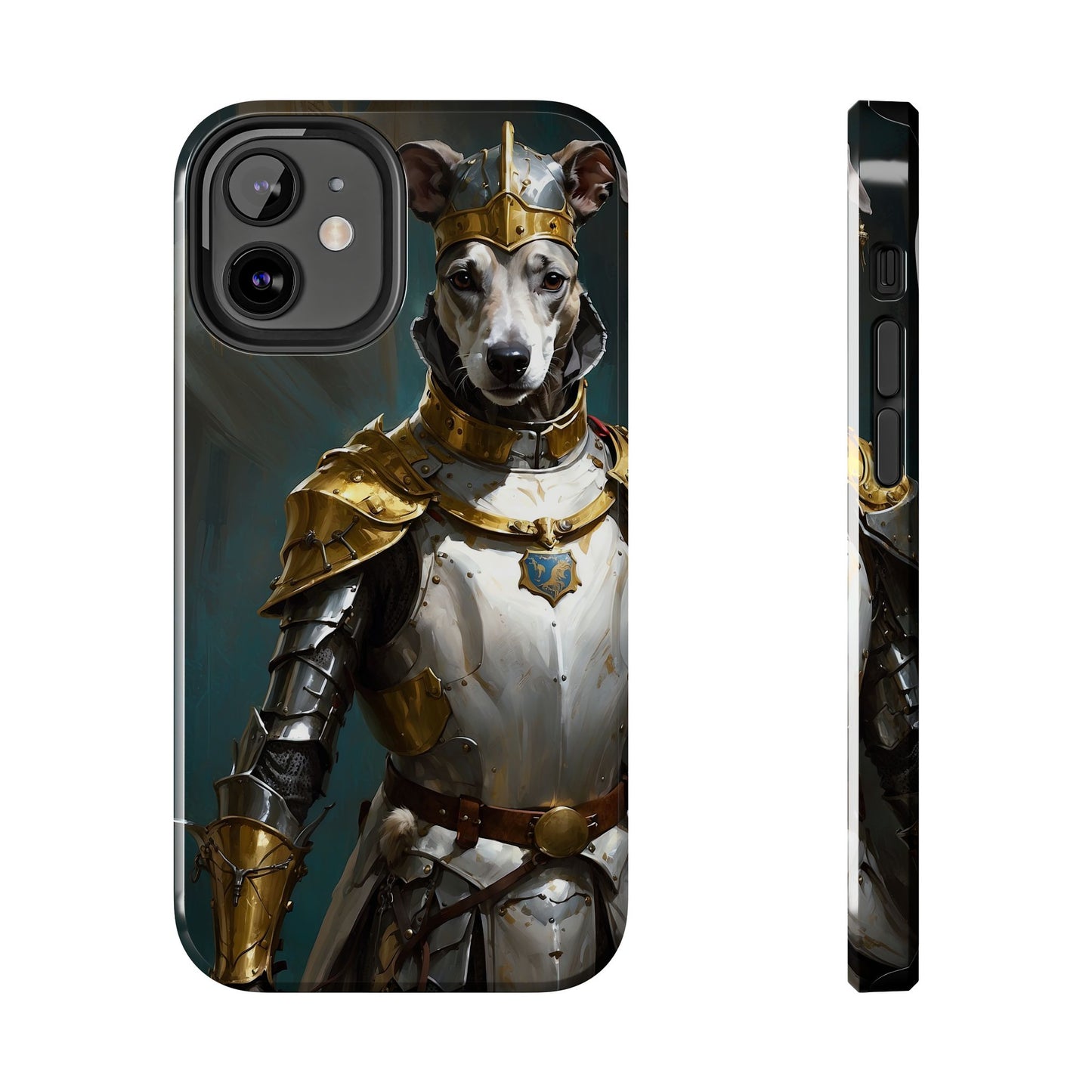 Tough Phone Cases Renaissance Knight: Gallant Greyhound in Armor