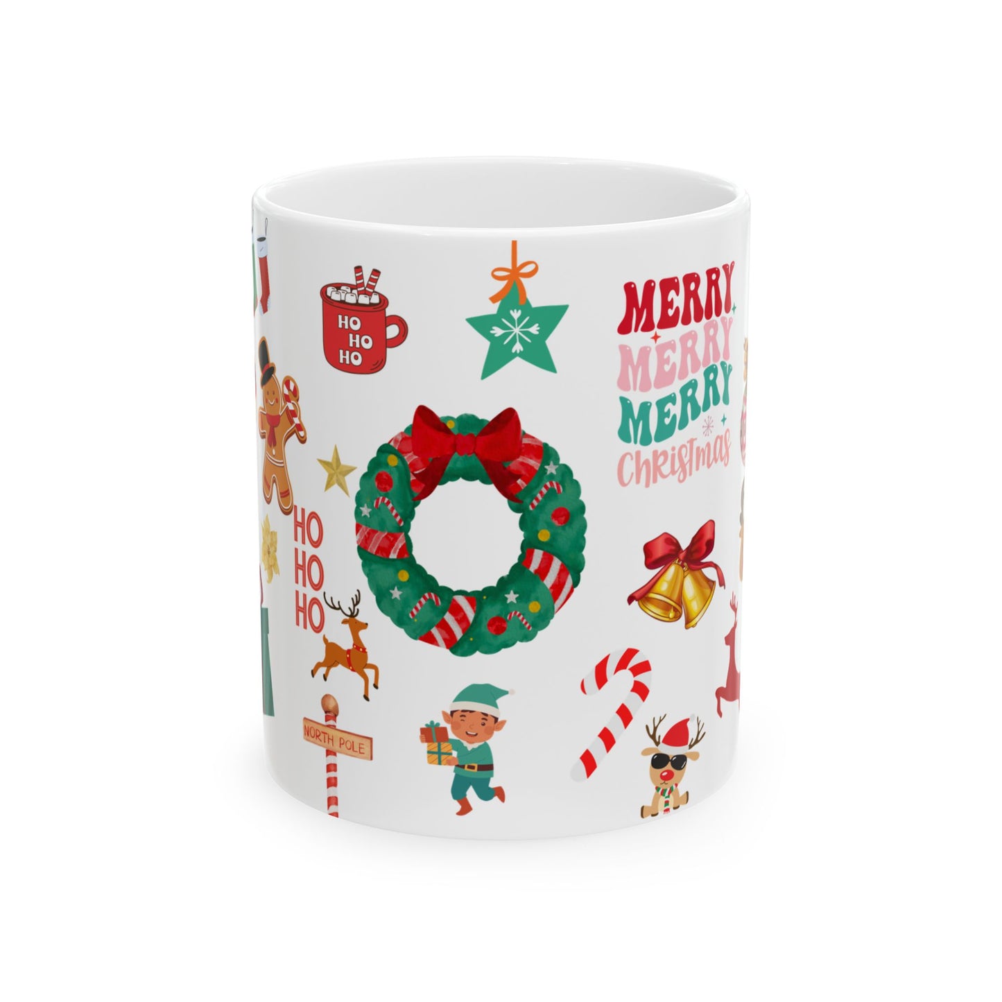 Christmas Mug with Festive Holiday Designs – Perfect for Coffee, Tea, and Hot Chocolate (11oz, 15oz)