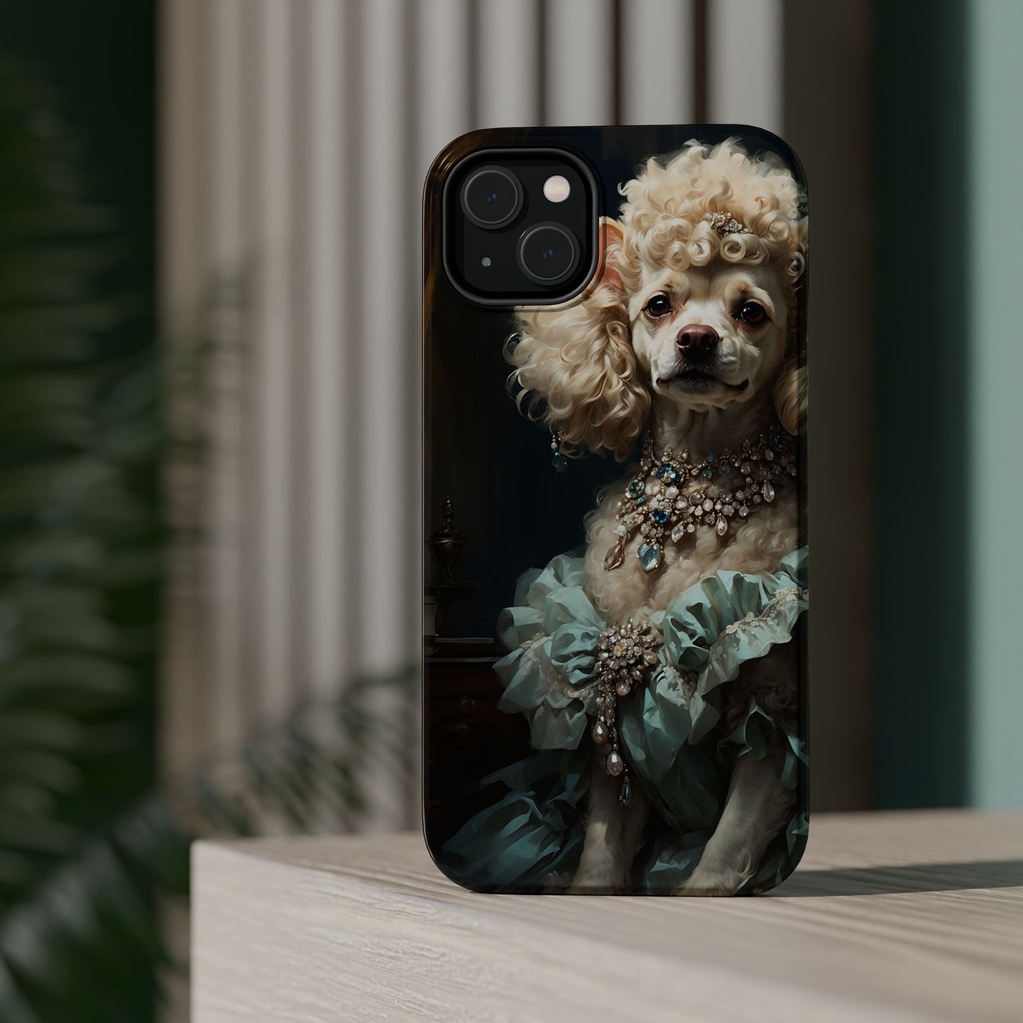 Magnetic Tough Cases Baroque Poodle: Elegance in Renaissance Style