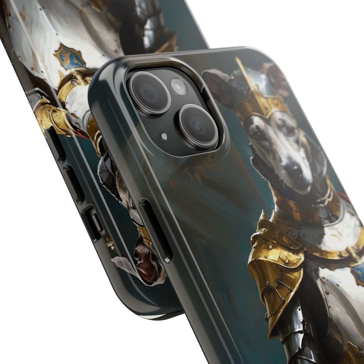 Tough Phone Cases Renaissance Knight: Gallant Greyhound in Armor