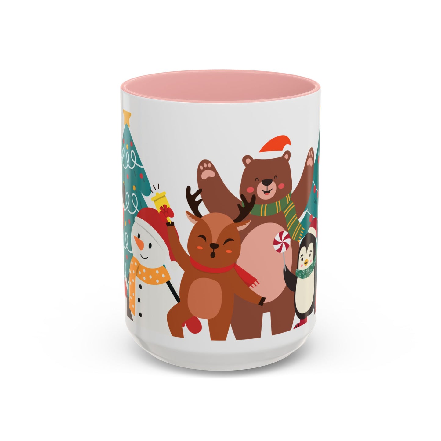 Festive Christmas Mug with Cute Holiday Characters – Perfect for Hot Beverages