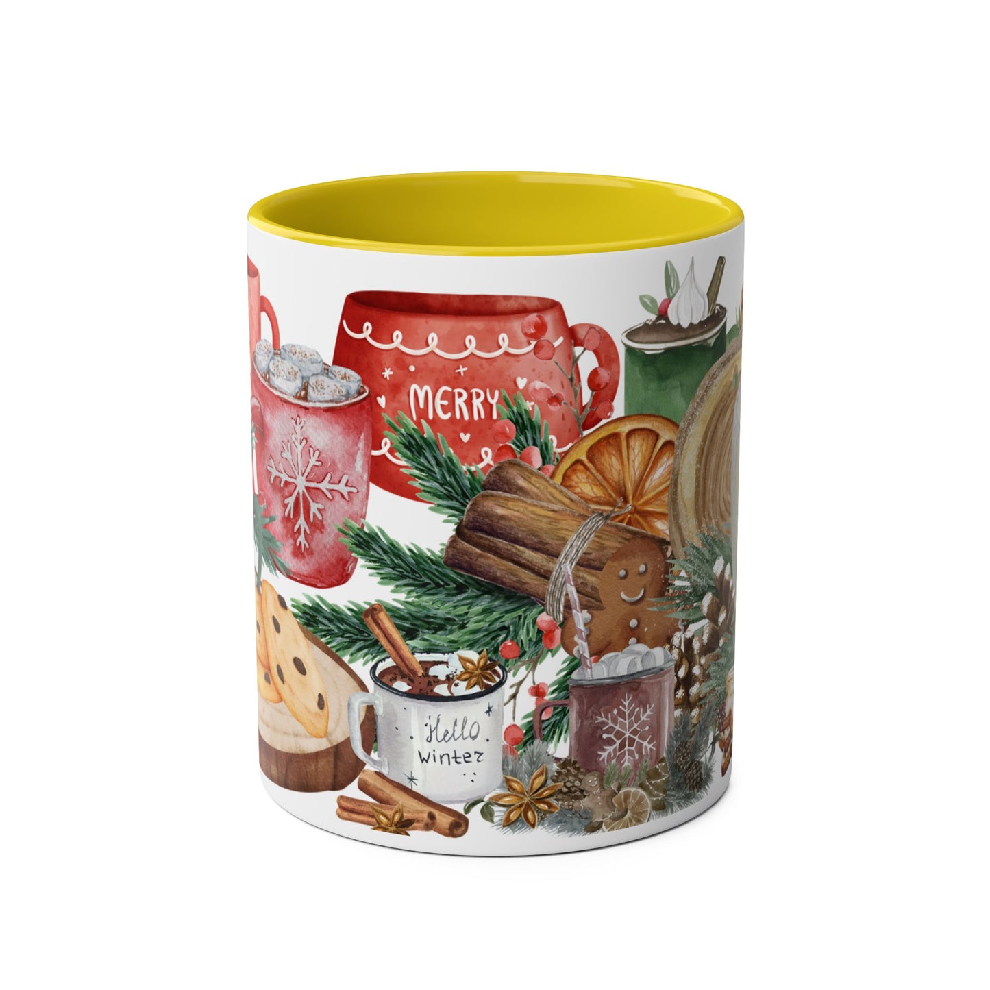 Cozy Christmas Mug with Hot Cocoa and Cookies Design – Perfect Holiday Gift