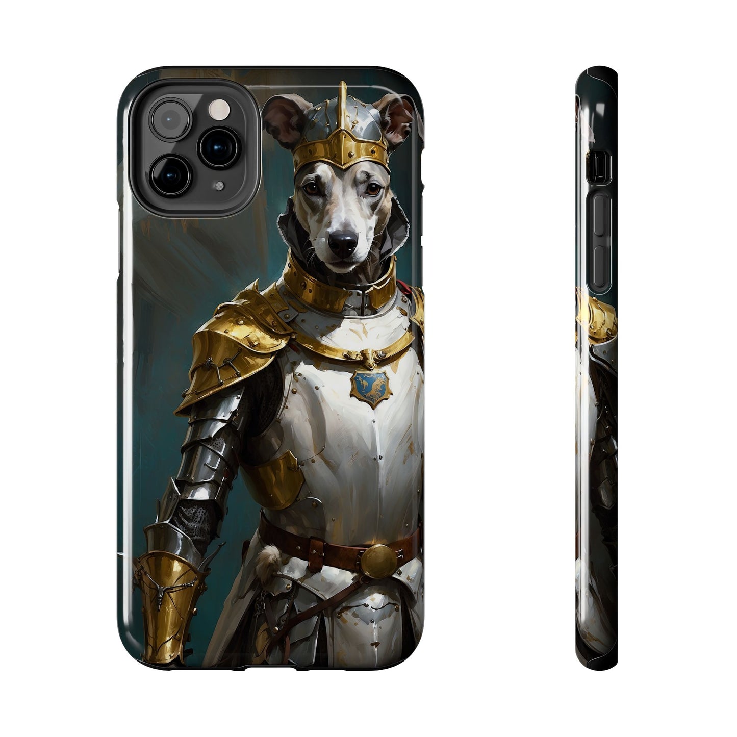 Tough Phone Cases Renaissance Knight: Gallant Greyhound in Armor