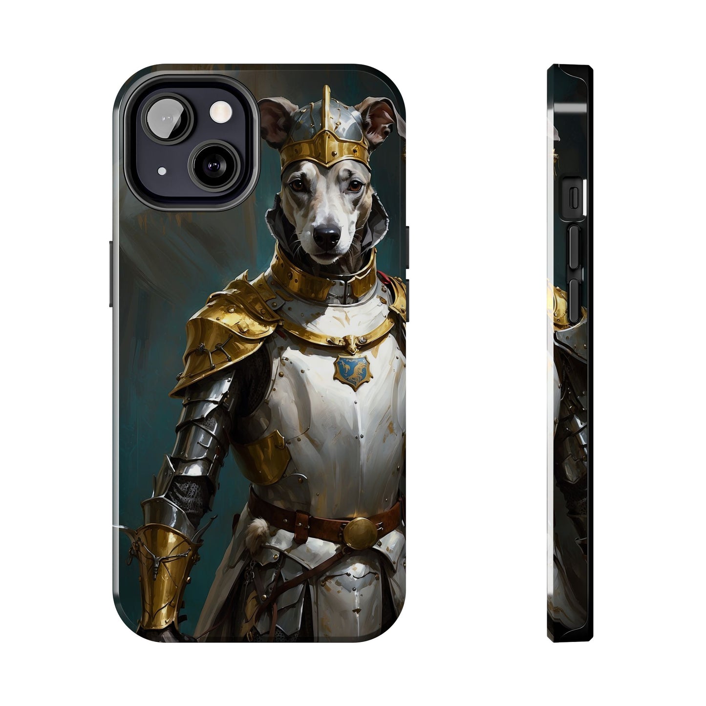 Tough Phone Cases Renaissance Knight: Gallant Greyhound in Armor