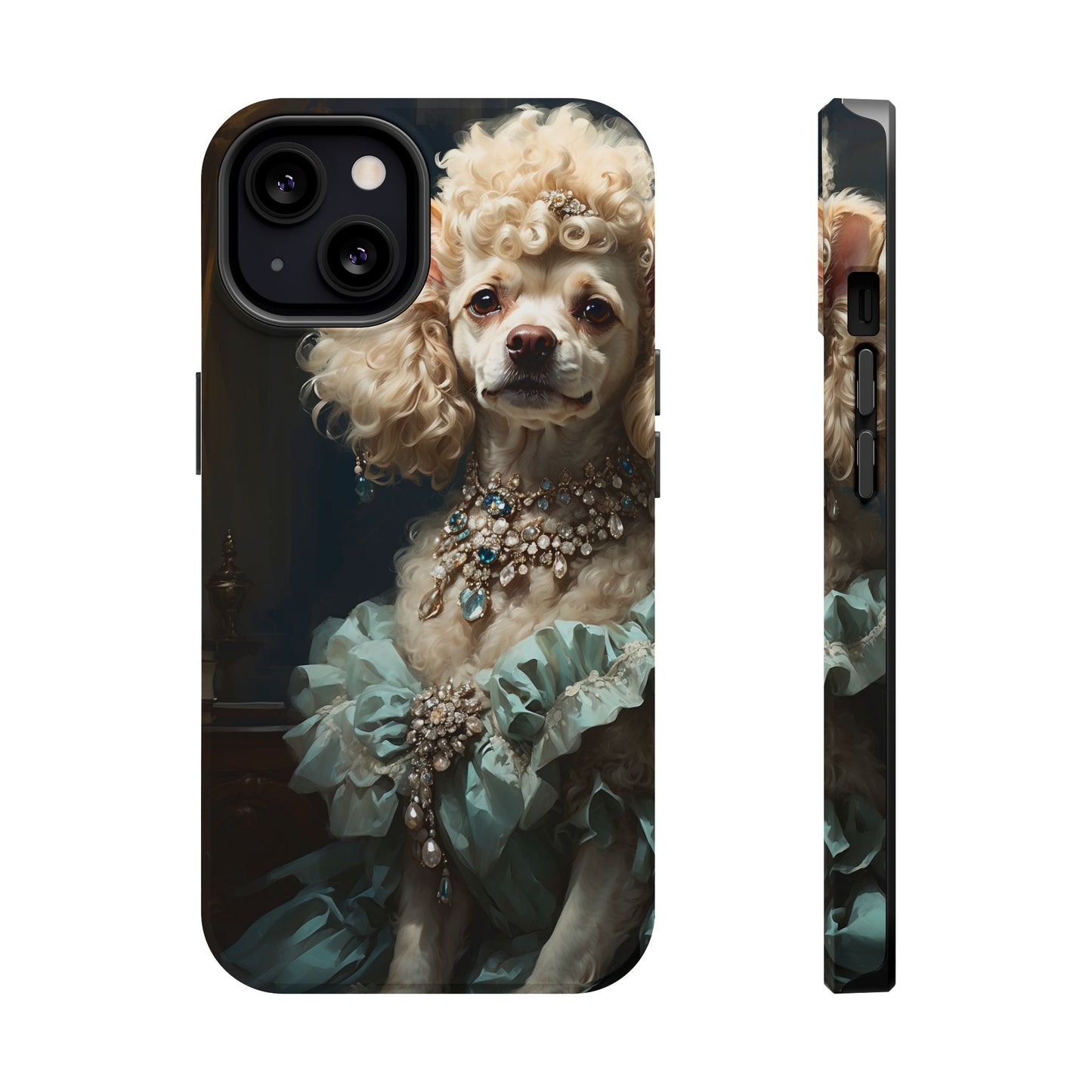 Magnetic Tough Cases Baroque Poodle: Elegance in Renaissance Style