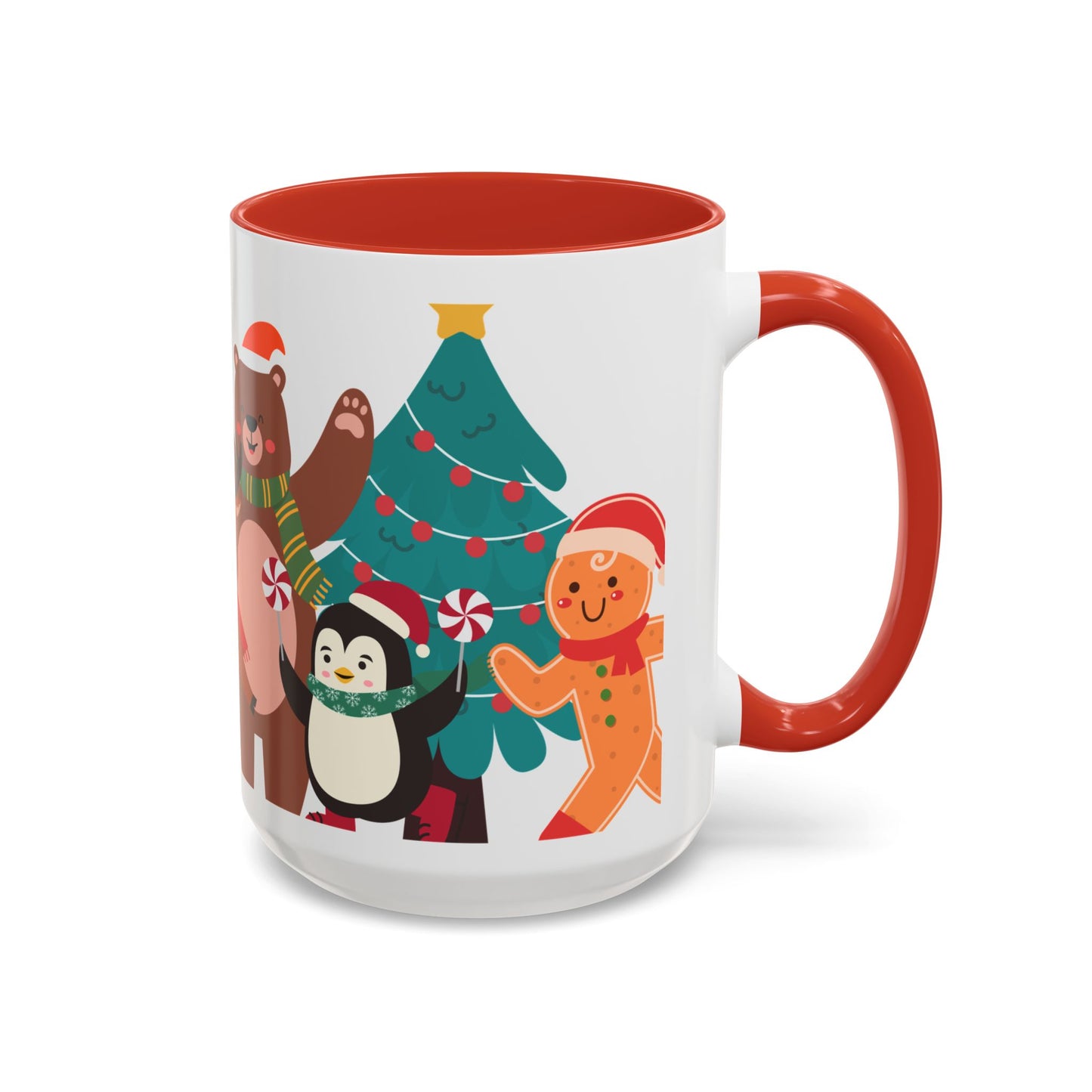 Festive Christmas Mug with Cute Holiday Characters – Perfect for Hot Beverages