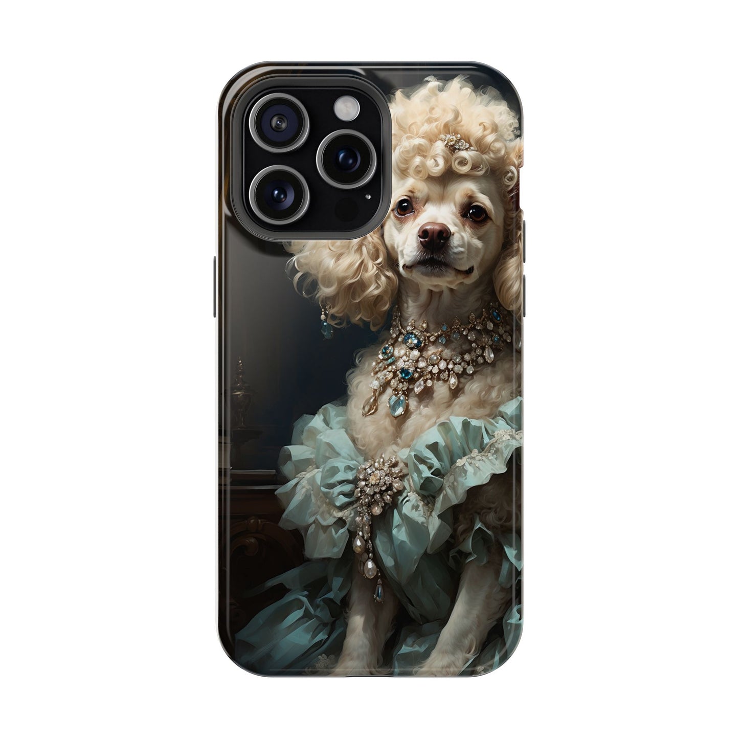 Magnetic Tough Cases Baroque Poodle: Elegance in Renaissance Style