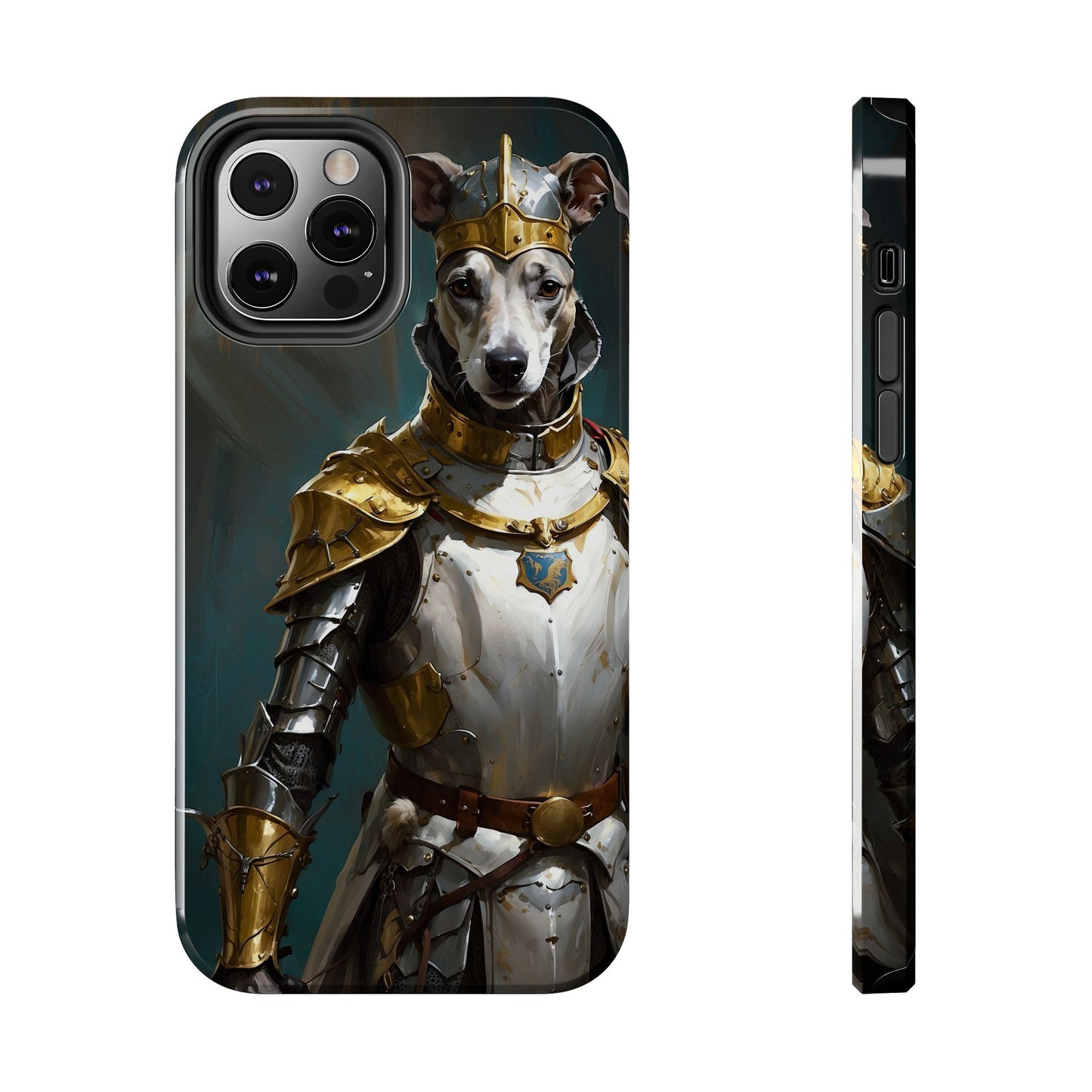 Tough Phone Cases Renaissance Knight: Gallant Greyhound in Armor