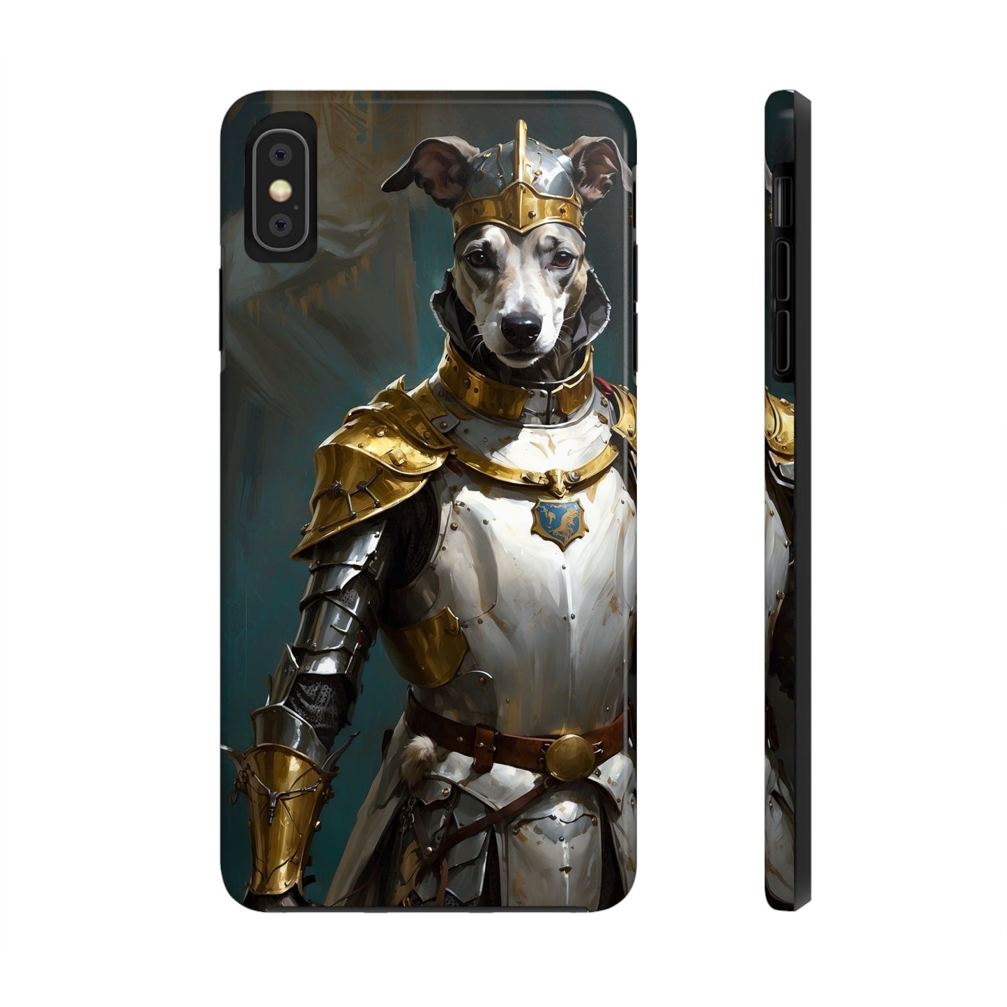 Tough Phone Cases Renaissance Knight: Gallant Greyhound in Armor