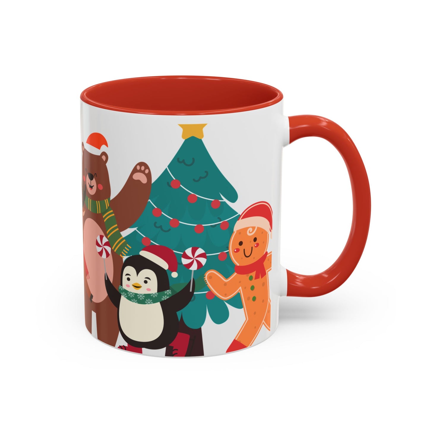 Festive Christmas Mug with Cute Holiday Characters – Perfect for Hot Beverages