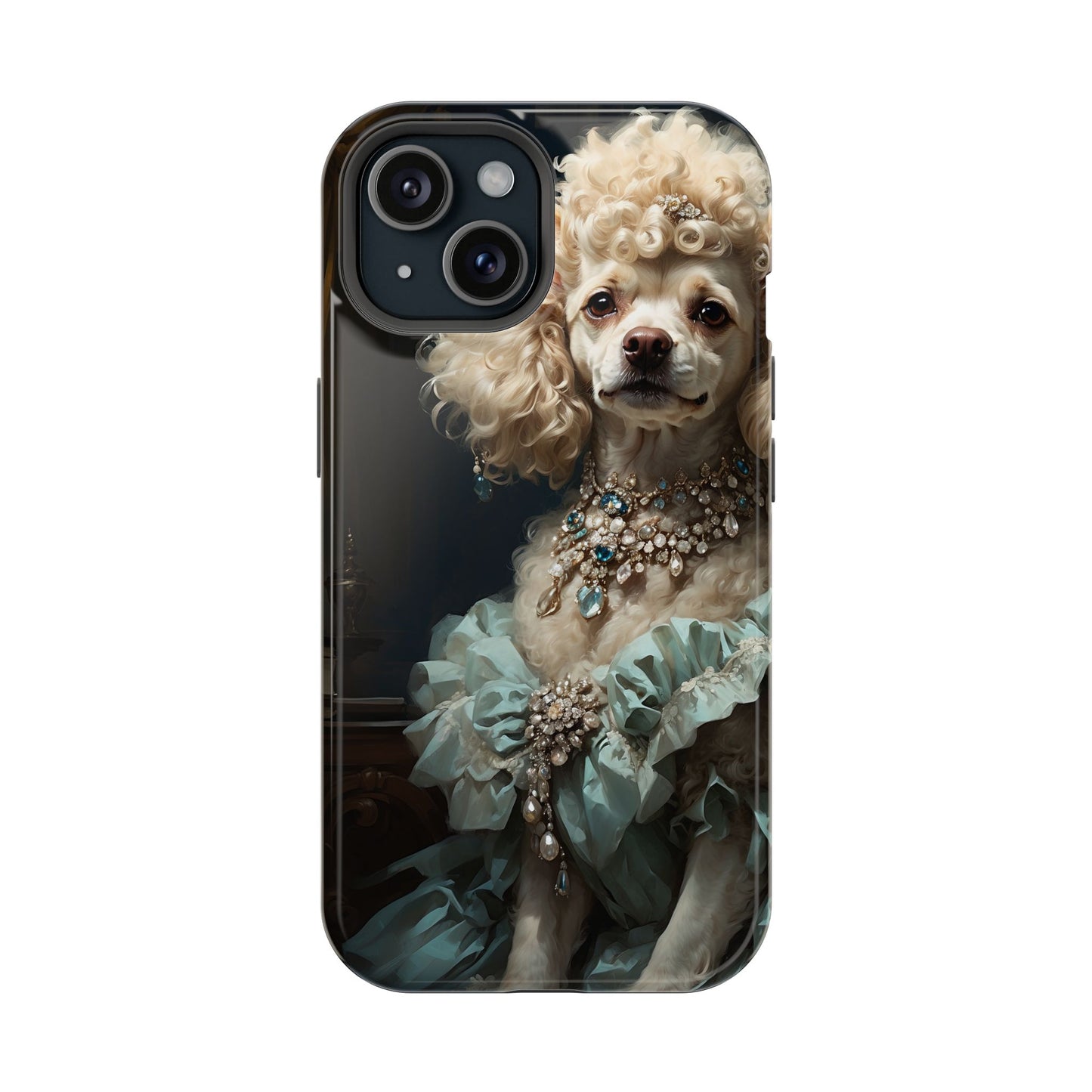 Magnetic Tough Cases Baroque Poodle: Elegance in Renaissance Style