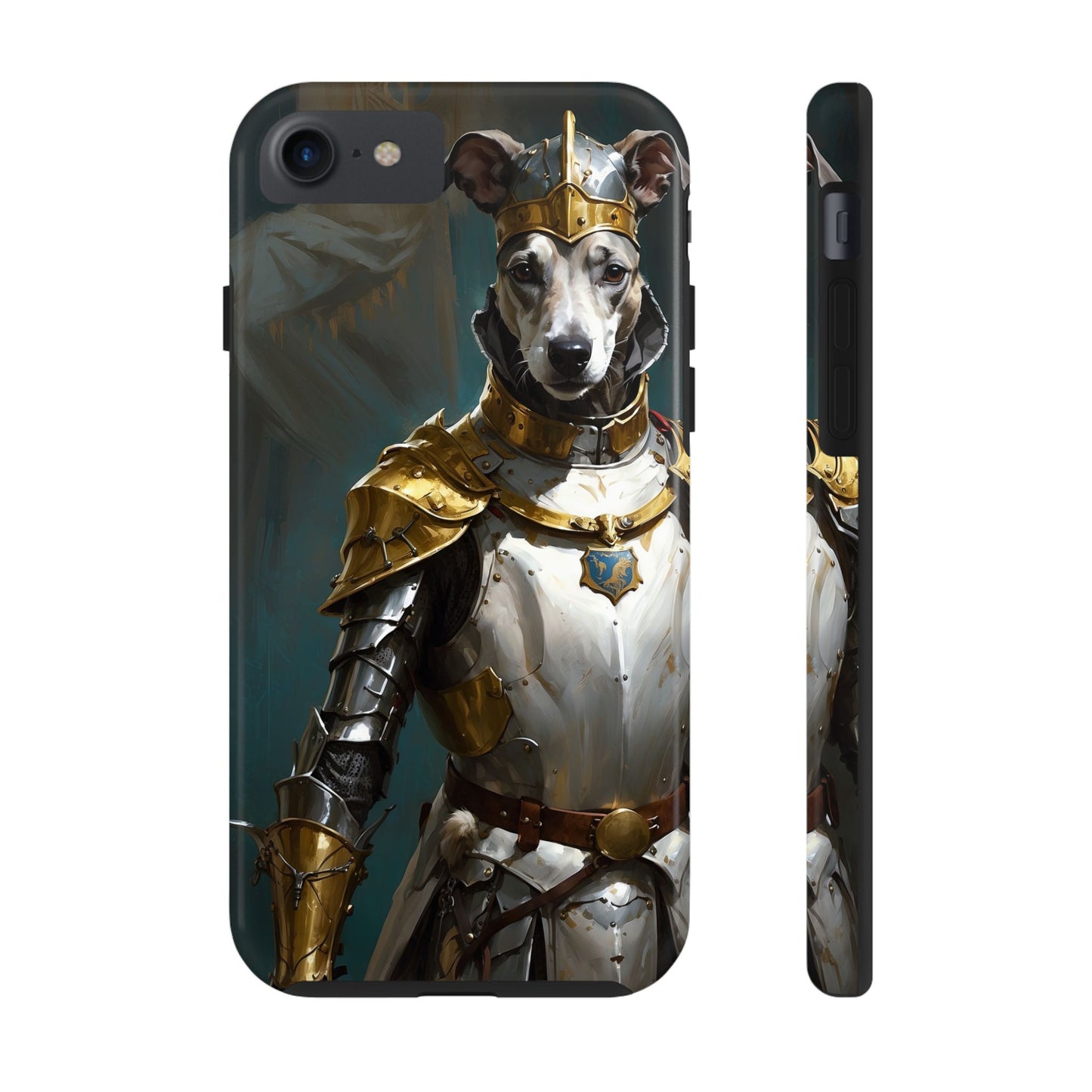 Tough Phone Cases Renaissance Knight: Gallant Greyhound in Armor