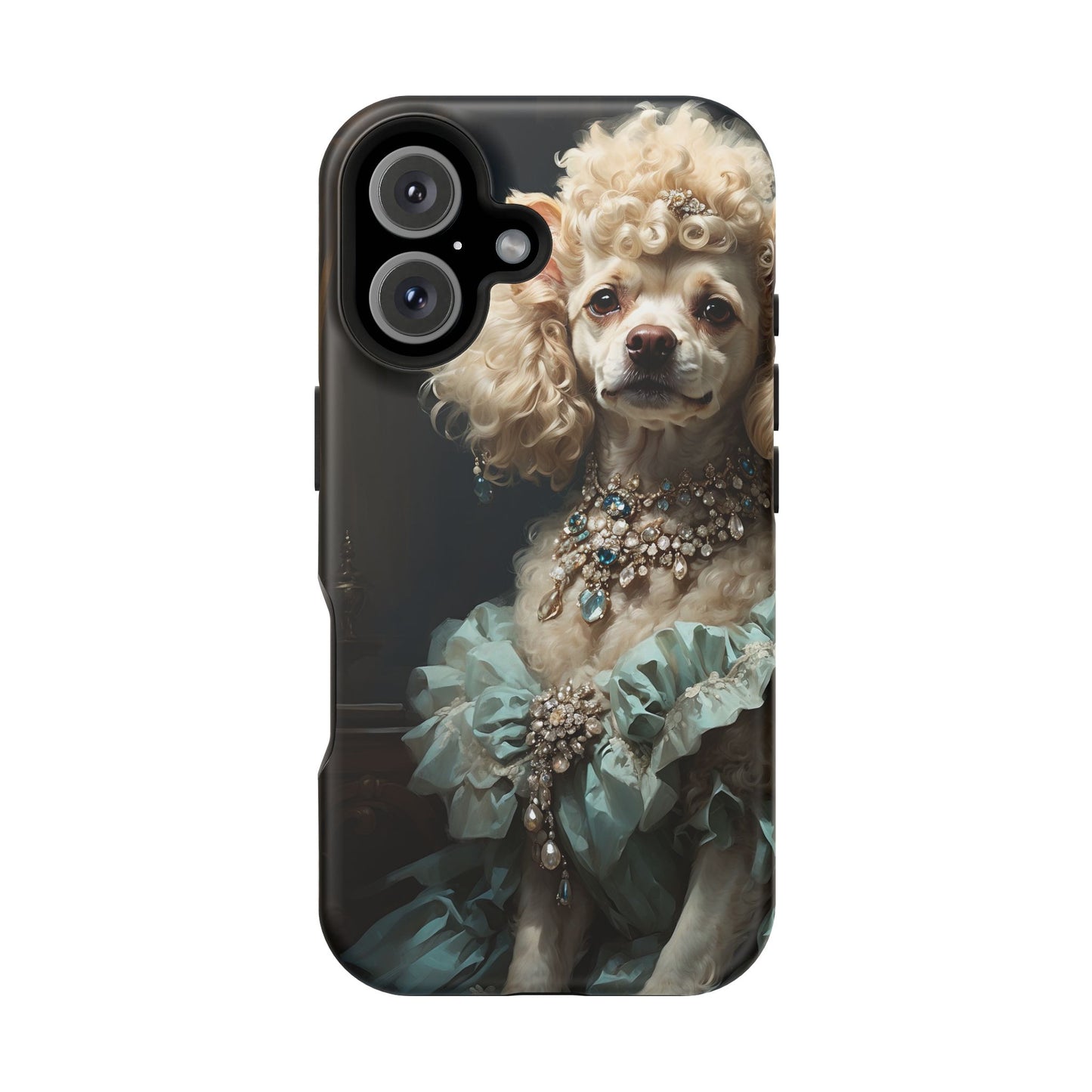 Magnetic Tough Cases Baroque Poodle: Elegance in Renaissance Style