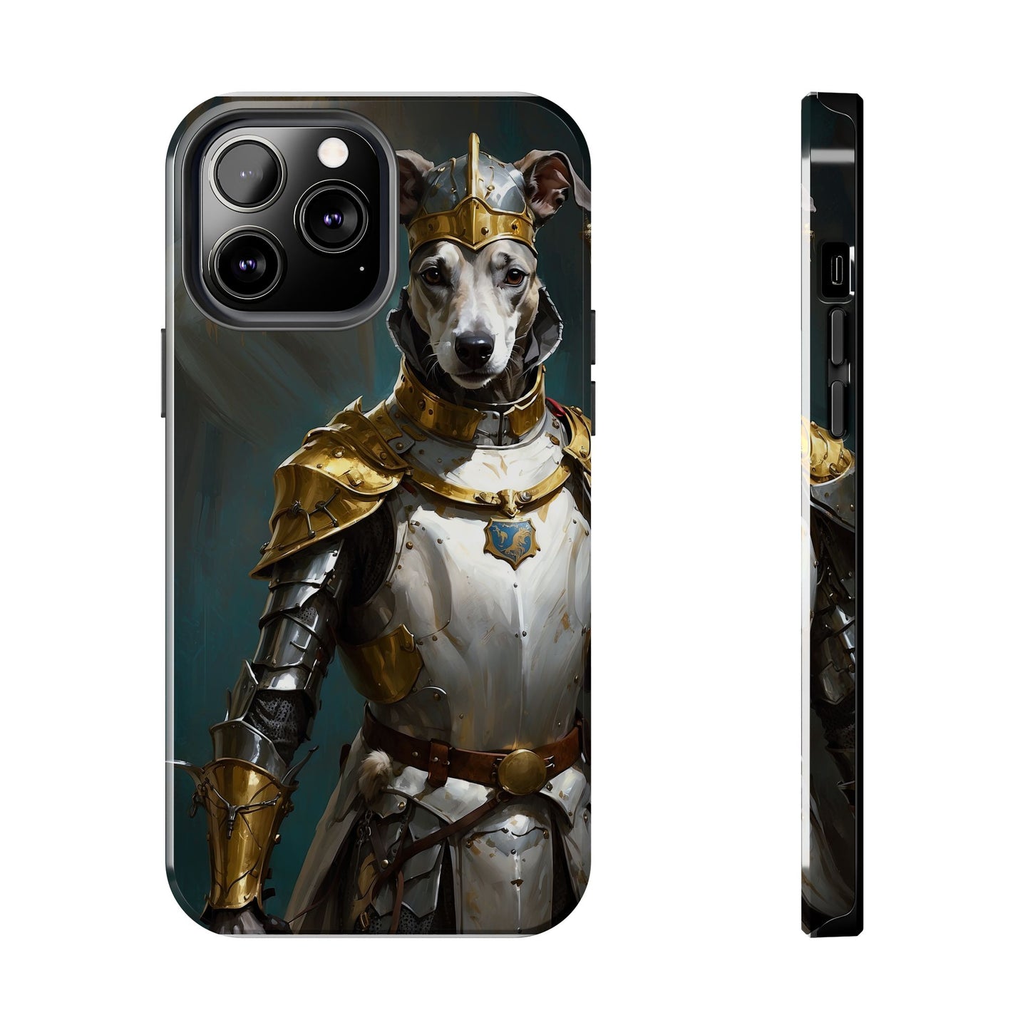 Tough Phone Cases Renaissance Knight: Gallant Greyhound in Armor