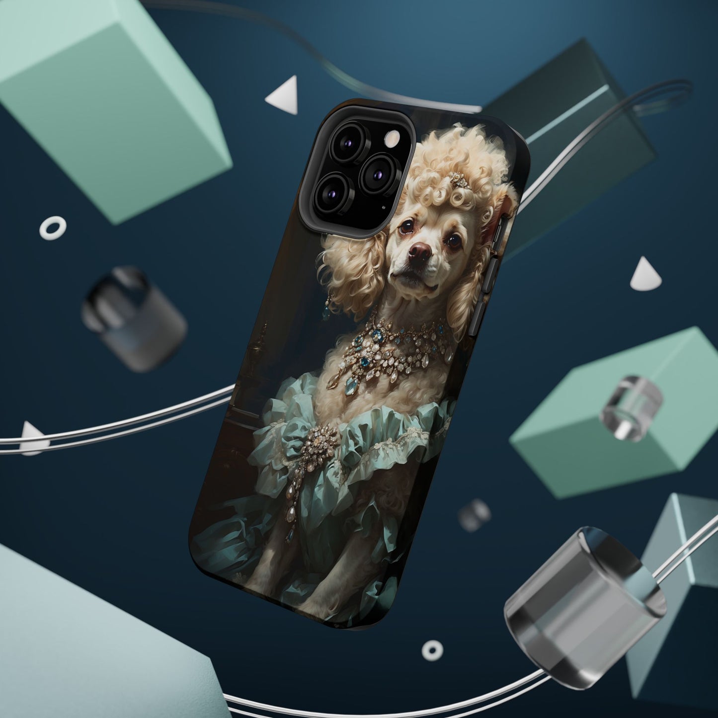 Magnetic Tough Cases Baroque Poodle: Elegance in Renaissance Style