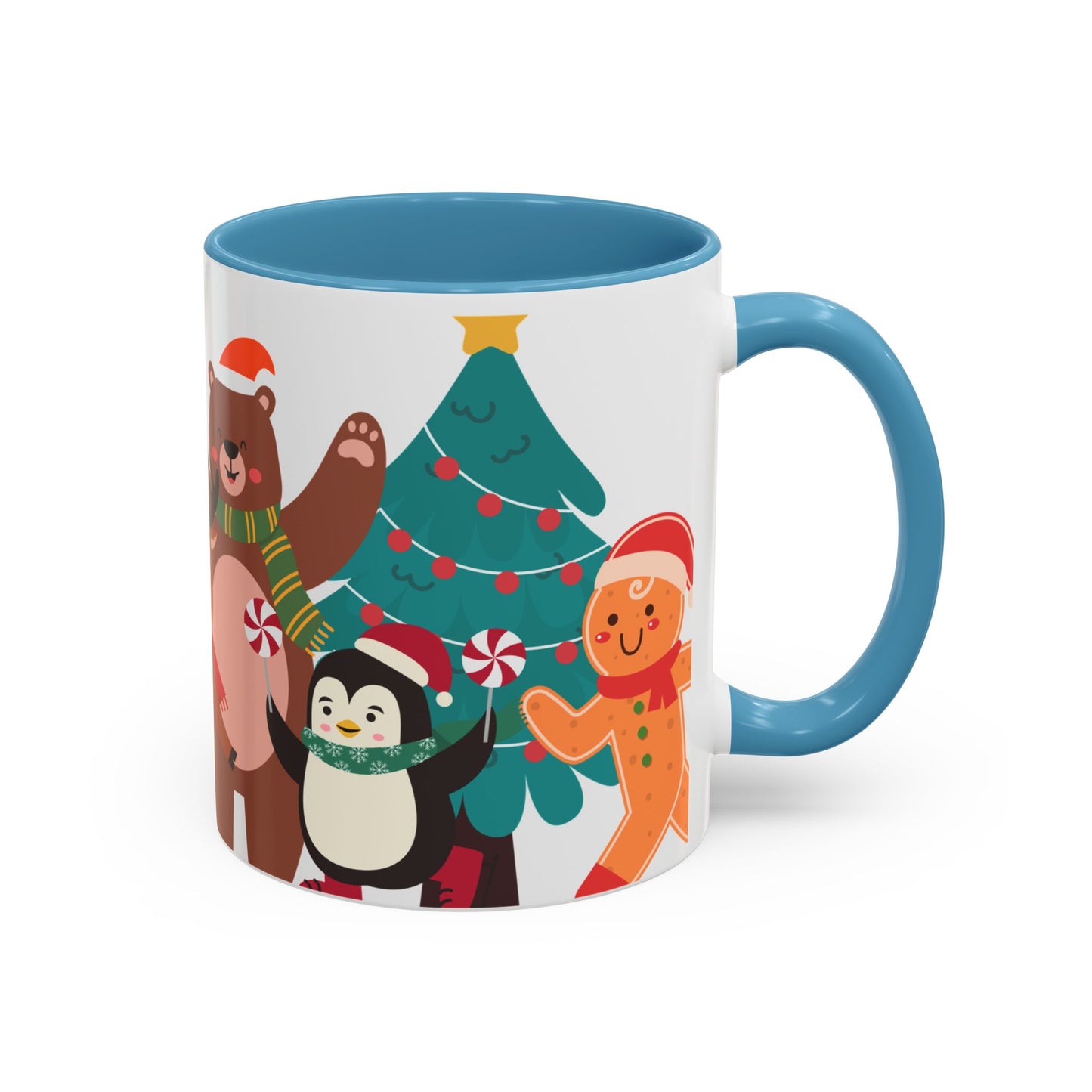 Festive Christmas Mug with Cute Holiday Characters – Perfect for Hot Beverages