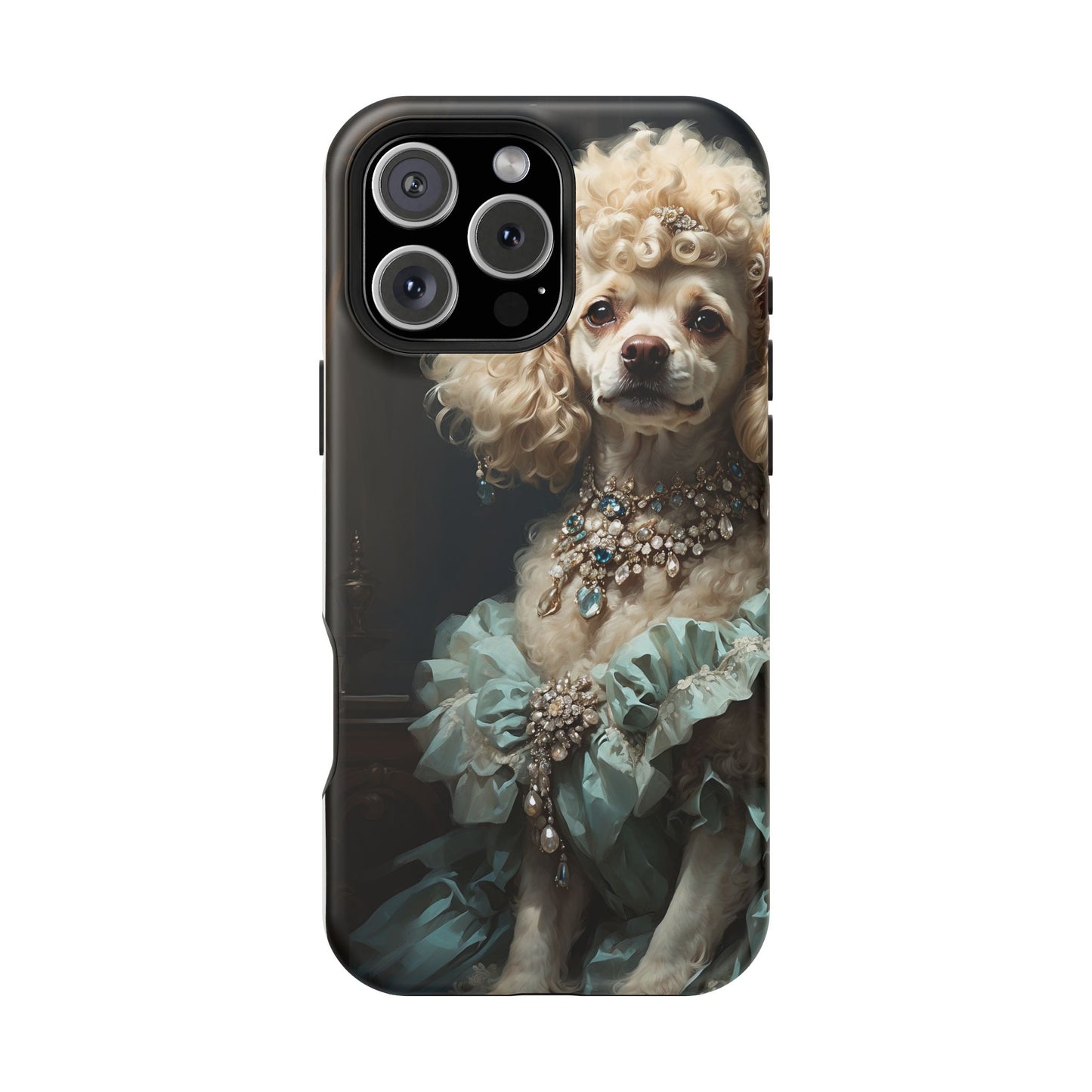 Magnetic Tough Cases Baroque Poodle: Elegance in Renaissance Style