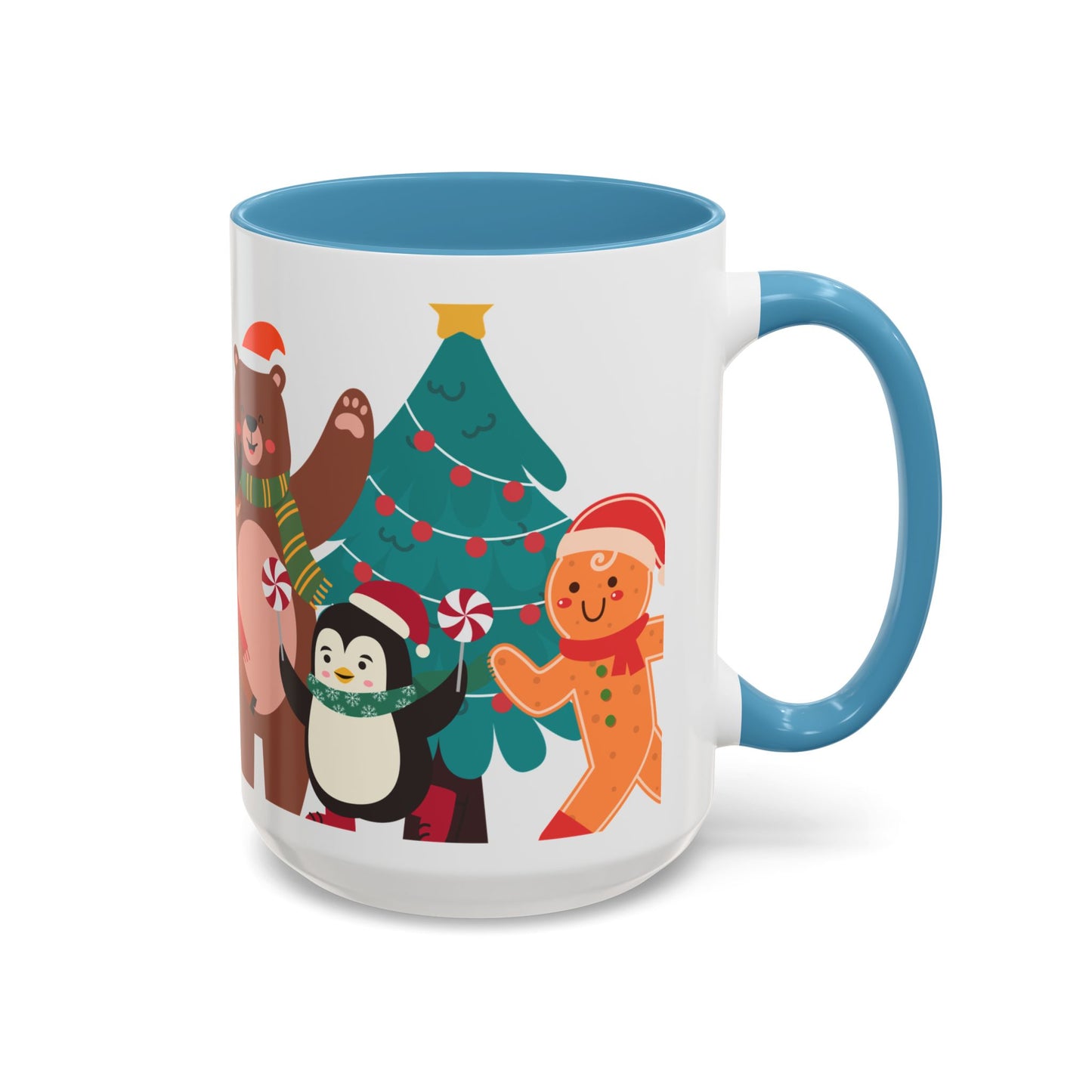 Festive Christmas Mug with Cute Holiday Characters – Perfect for Hot Beverages