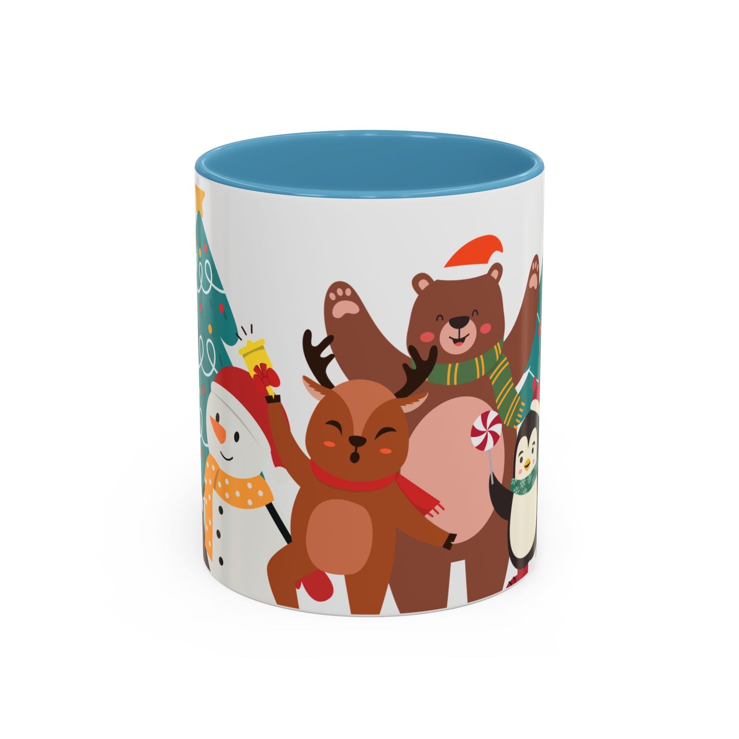 Festive Christmas Mug with Cute Holiday Characters – Perfect for Hot Beverages