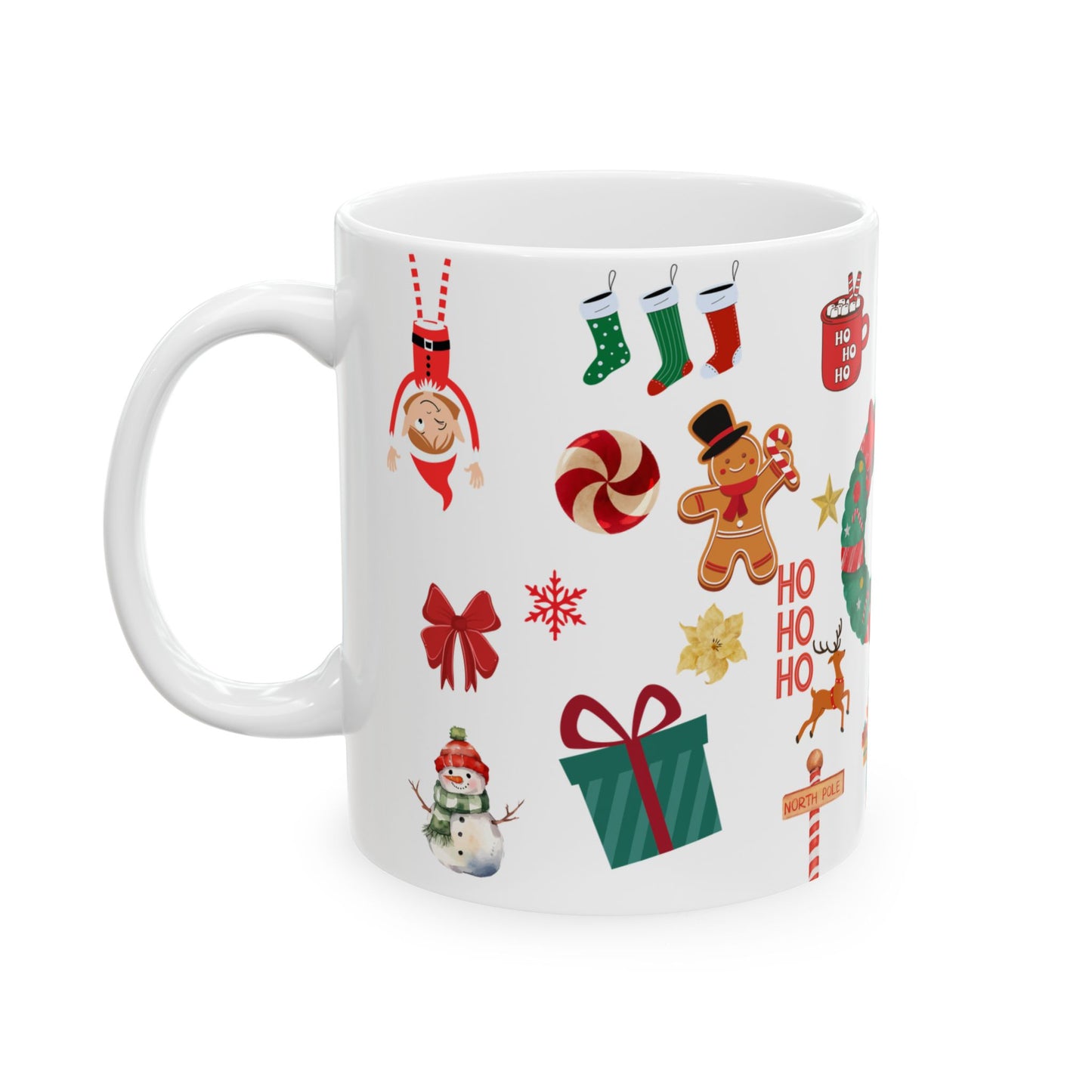 Christmas Mug with Festive Holiday Designs – Perfect for Coffee, Tea, and Hot Chocolate (11oz, 15oz)