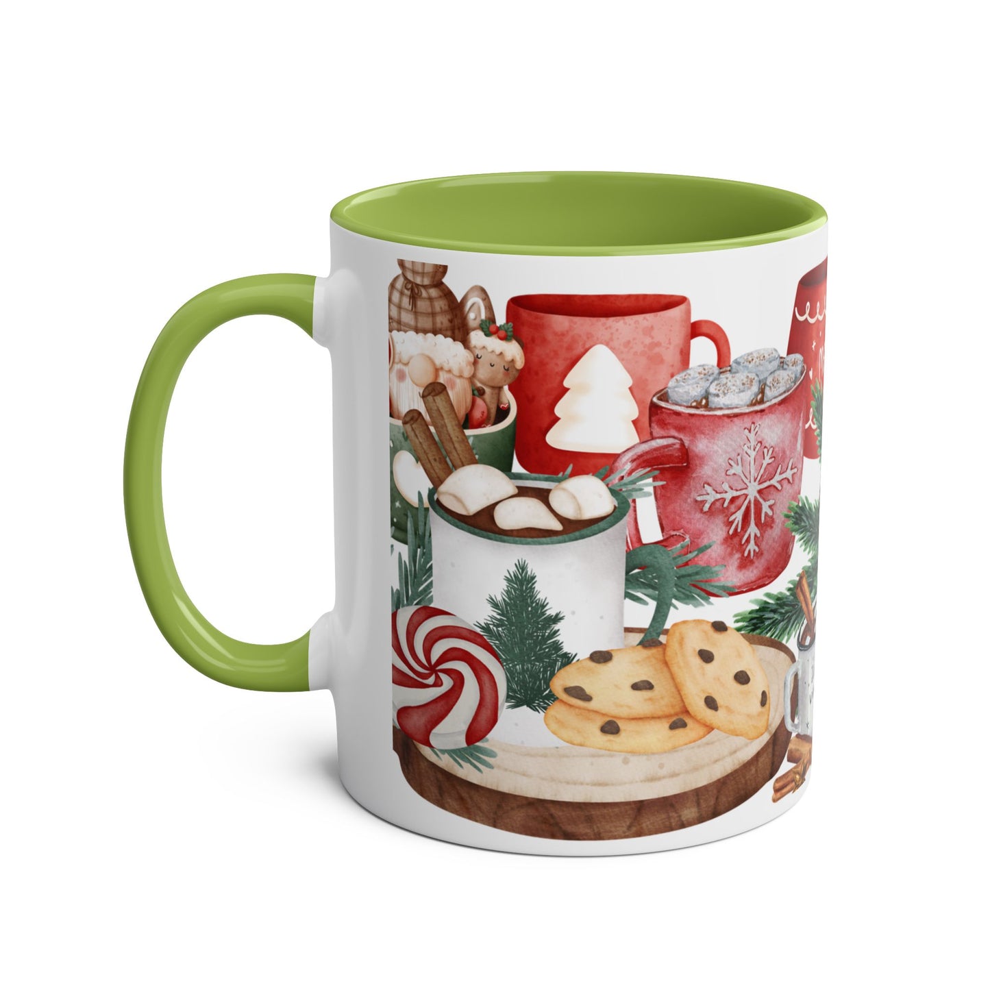 Cozy Christmas Mug with Hot Cocoa and Cookies Design – Perfect Holiday Gift