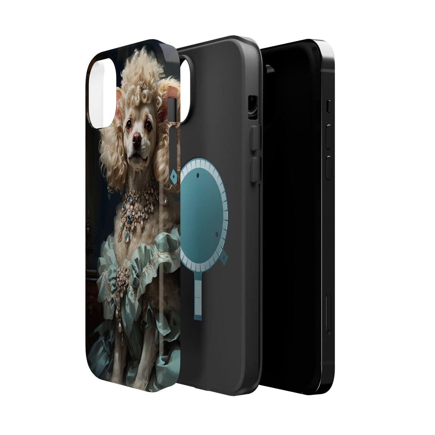 Magnetic Tough Cases Baroque Poodle: Elegance in Renaissance Style